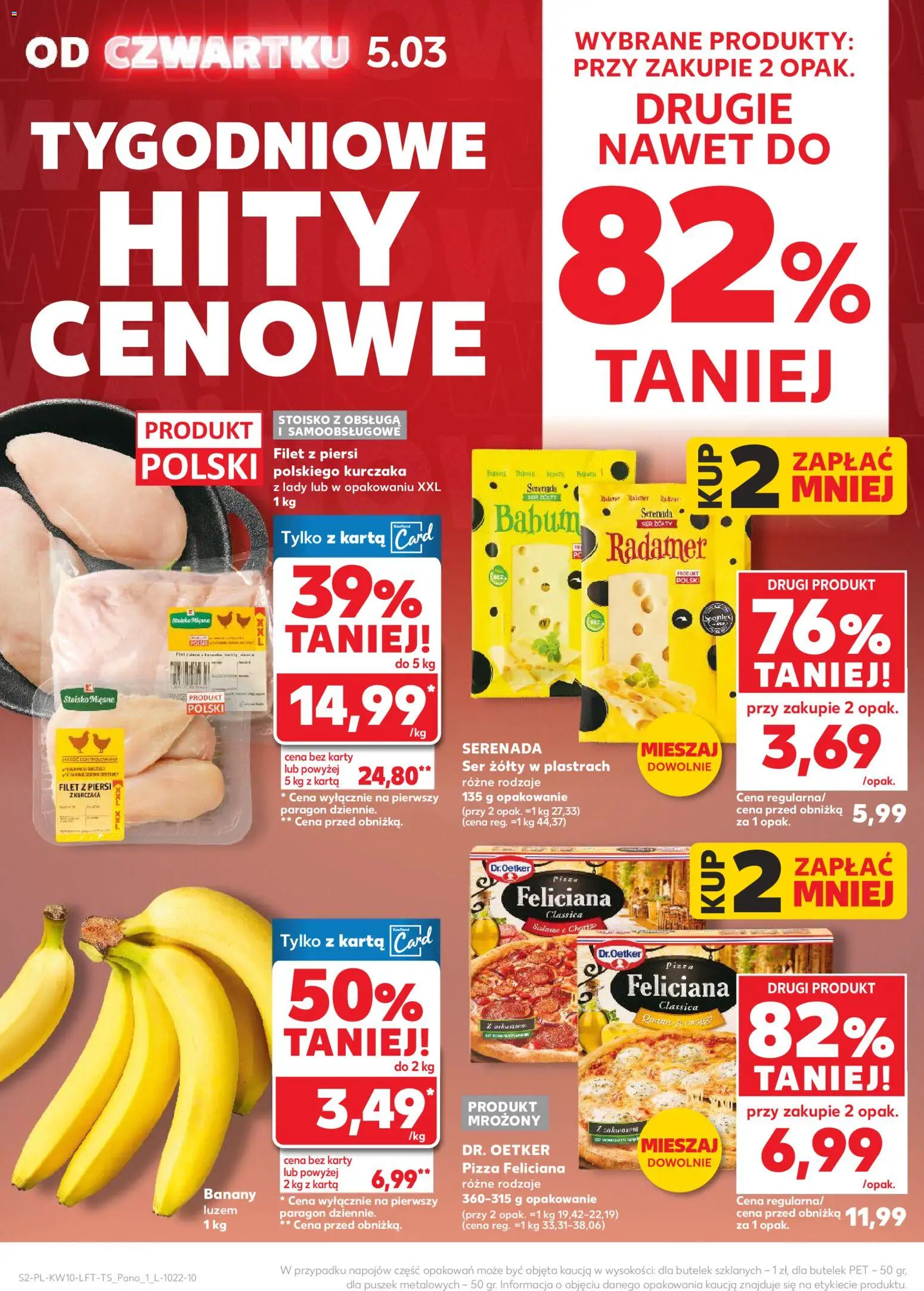 Kaufland gazetka od 05.03.2026 | Strona: 2 | Produkty: Ser żółty, Piersi, Ser, Pizza