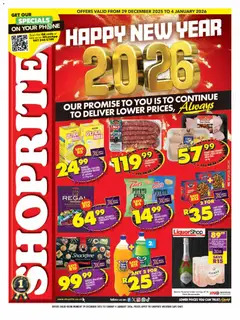 Shoprite specials catalogue – valid from 29.12.2025