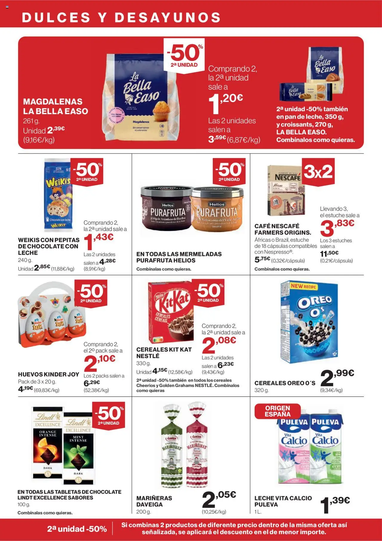 Hipercor catálogo │ válido desde el 31.07.2025 | Página: 14 | Productos: Leche, Pan, Κεραία, Magdalenas