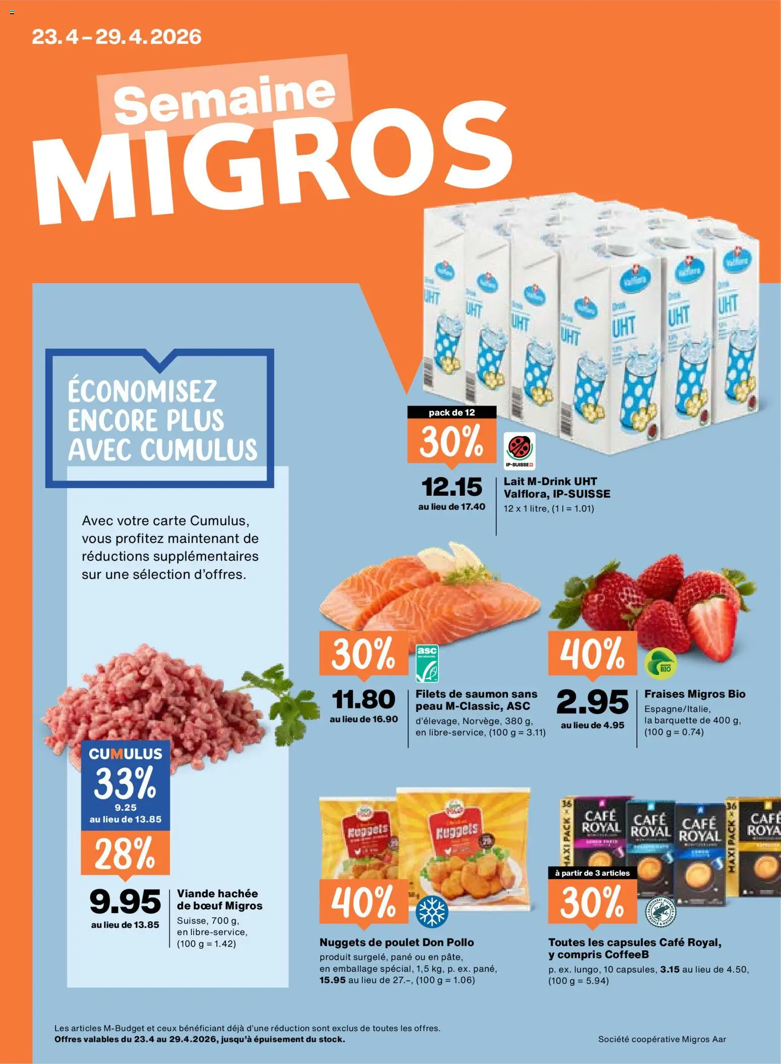 Migros aktionen FR – gültig ab 23.04.2026 | Seite: 1 | Produkte: Pane