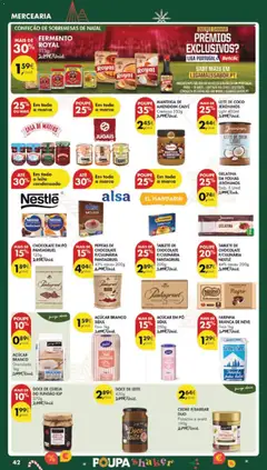 Pré-visualização TABLETE DE CHOCOLATE P/CULINÁRIA NESTLÉ, 44% cacau 200g válido de 16.12.2025 | Página: 50 | Produtos: Mouse, Doce de leite, Cereja, Manteiga