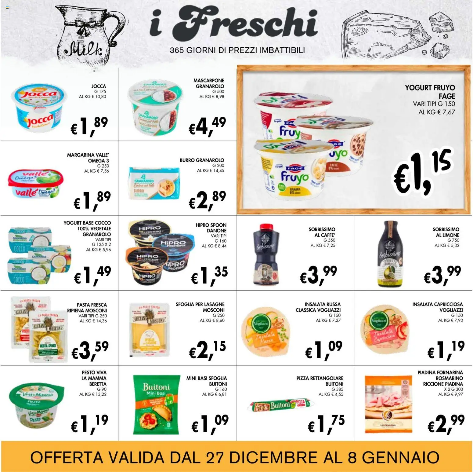 Volantino Coal del 27.12.2025 | Pagina: 9 | Prodotti: Insalata, Pasta, Margarina, Insalata russa