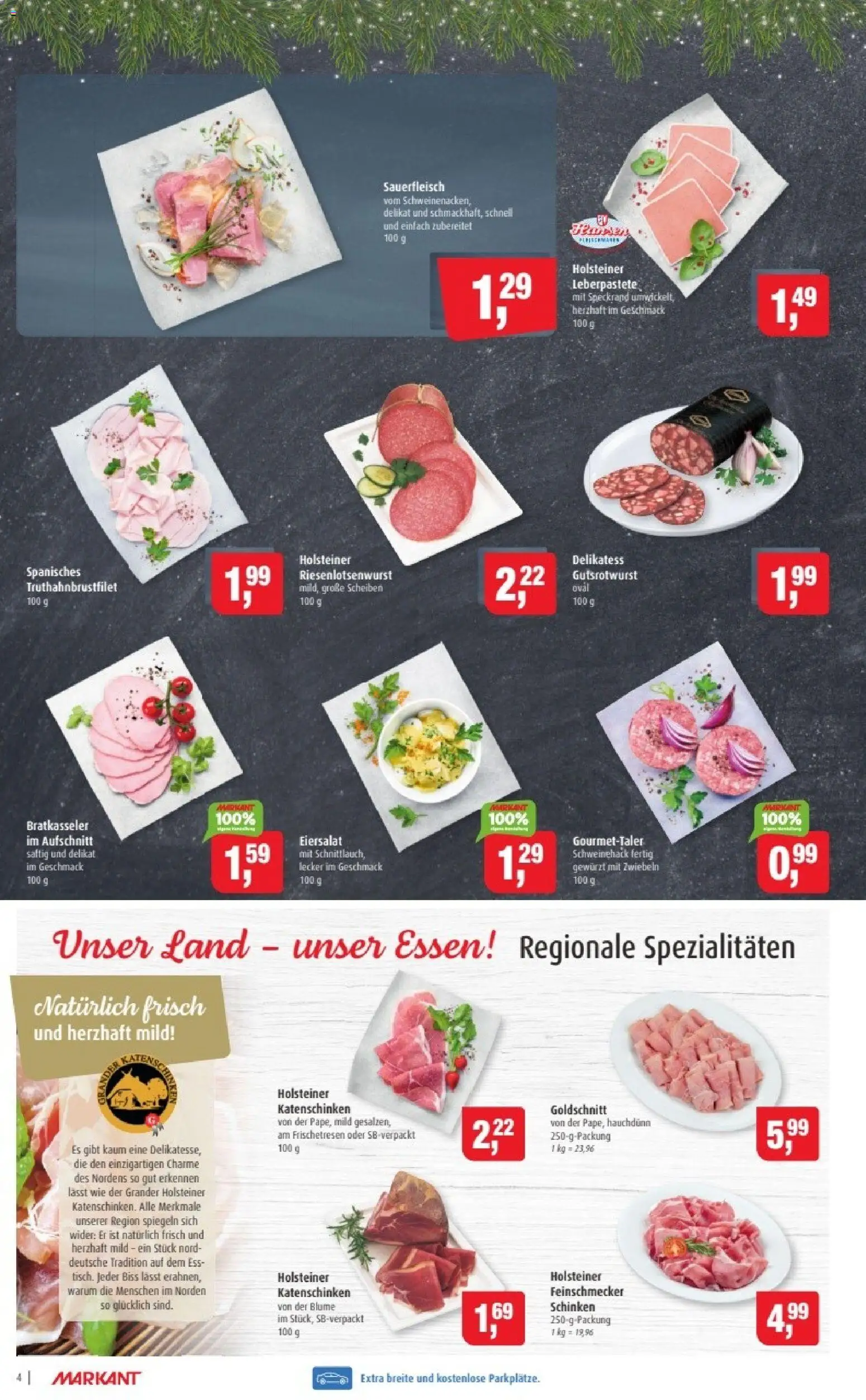 Markant Prospekt 	 – gültig ab 01.12.2025 | Seite: 4 | Produkte: Zwiebeln, Schinken