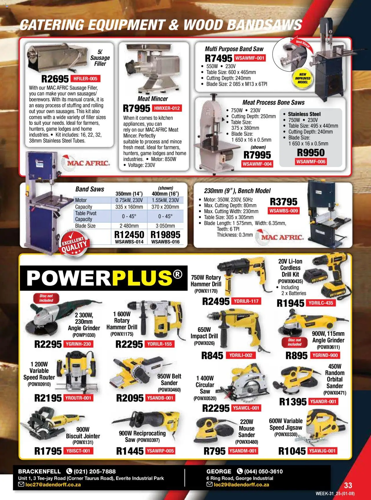 Adendorff Specials │ valid from 01.08.2025 | Page: 35 | Products: Mouse, Drill, Table, Angle grinder