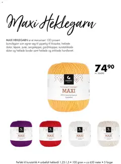 Forhåndsvisning av Spar Kjøp Garnmagasin gyldig fra 01.04.2025 | Side: 25 | Produkter: Nuisette, Duker