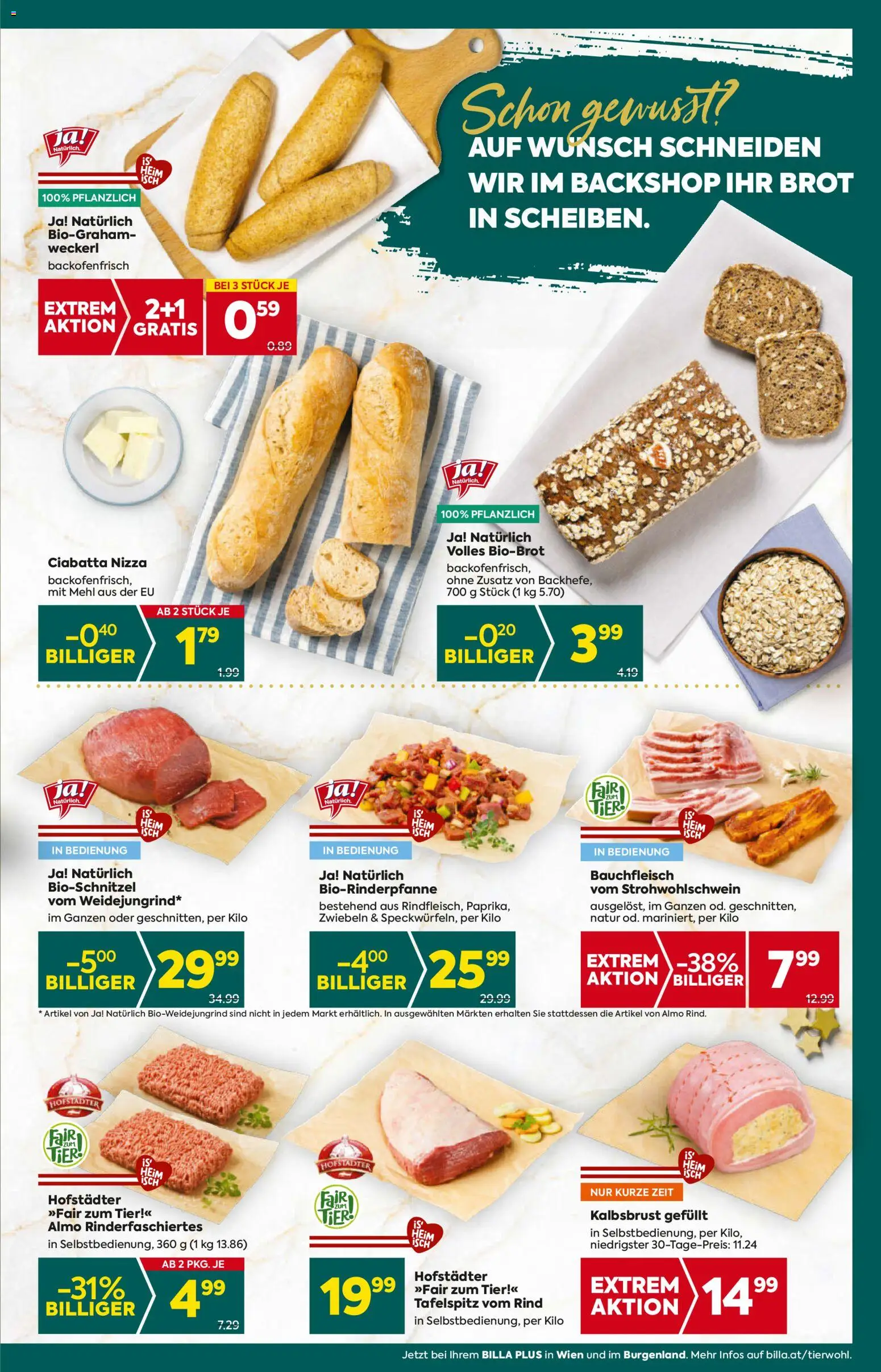 Billa Plus Flugblatt - Burgenland gültig ab 04.12.2025 | Seite: 13 | Produkte: Zwiebeln, Brot