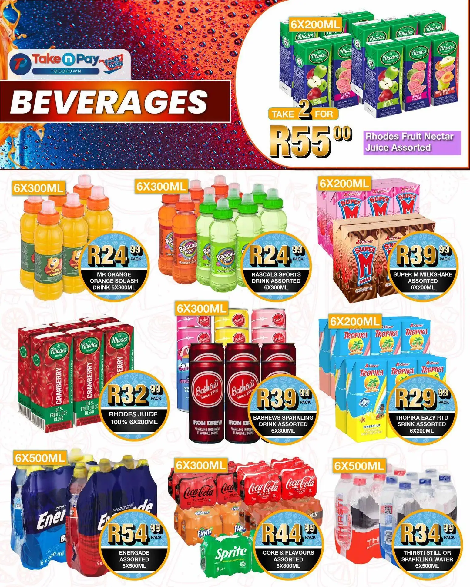 New Take n Pay catalogue – valid from 06.04.2026 | Page: 7 | Products: Iron, Squash, Water, Fruit