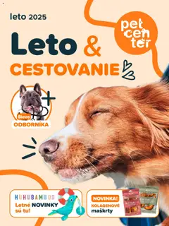 PetCenter leták - náhľad platný od 01.08.2025