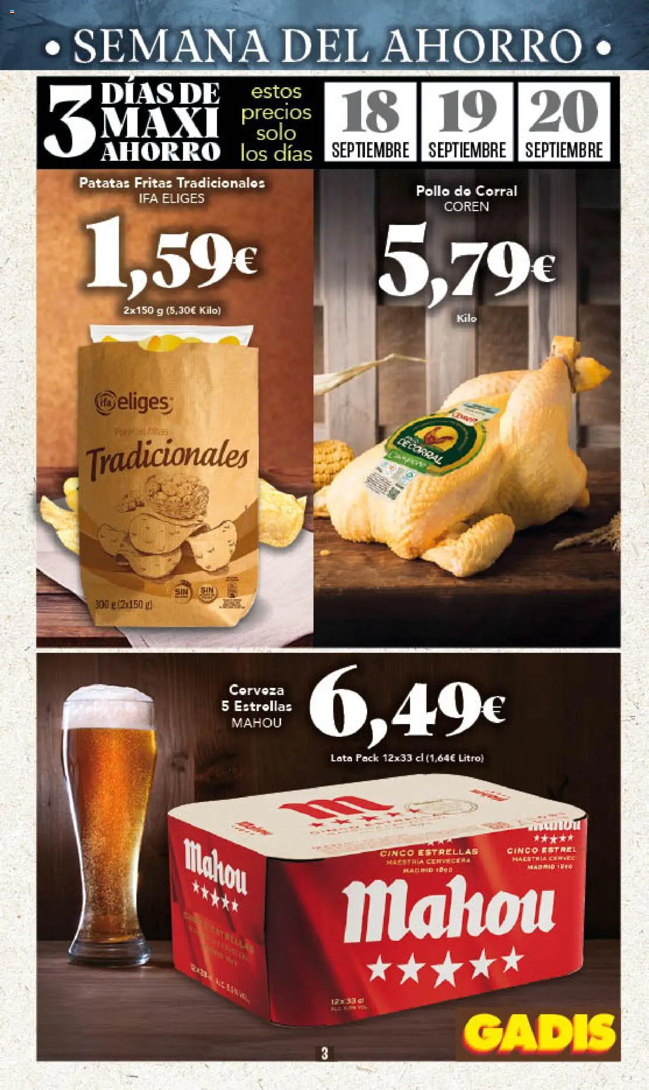 Gadis folleto │ válido desde el 18.09.2025 | Página: 3 | Productos: Cerveza