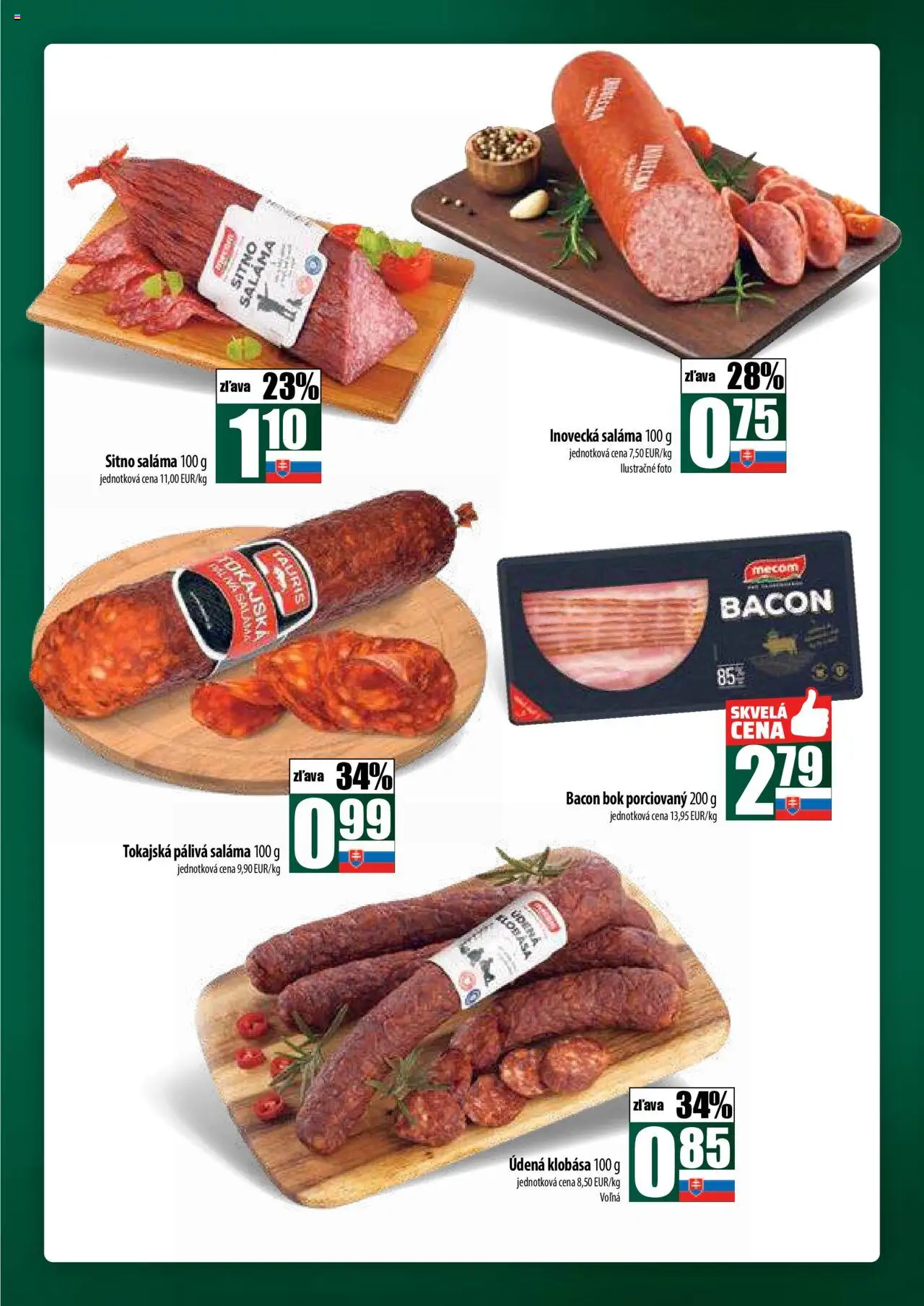 COOP Jednota široká ponuka │ platný od 14.08.2025 | Strana: 13 | Produkty: Saláma, Klobása