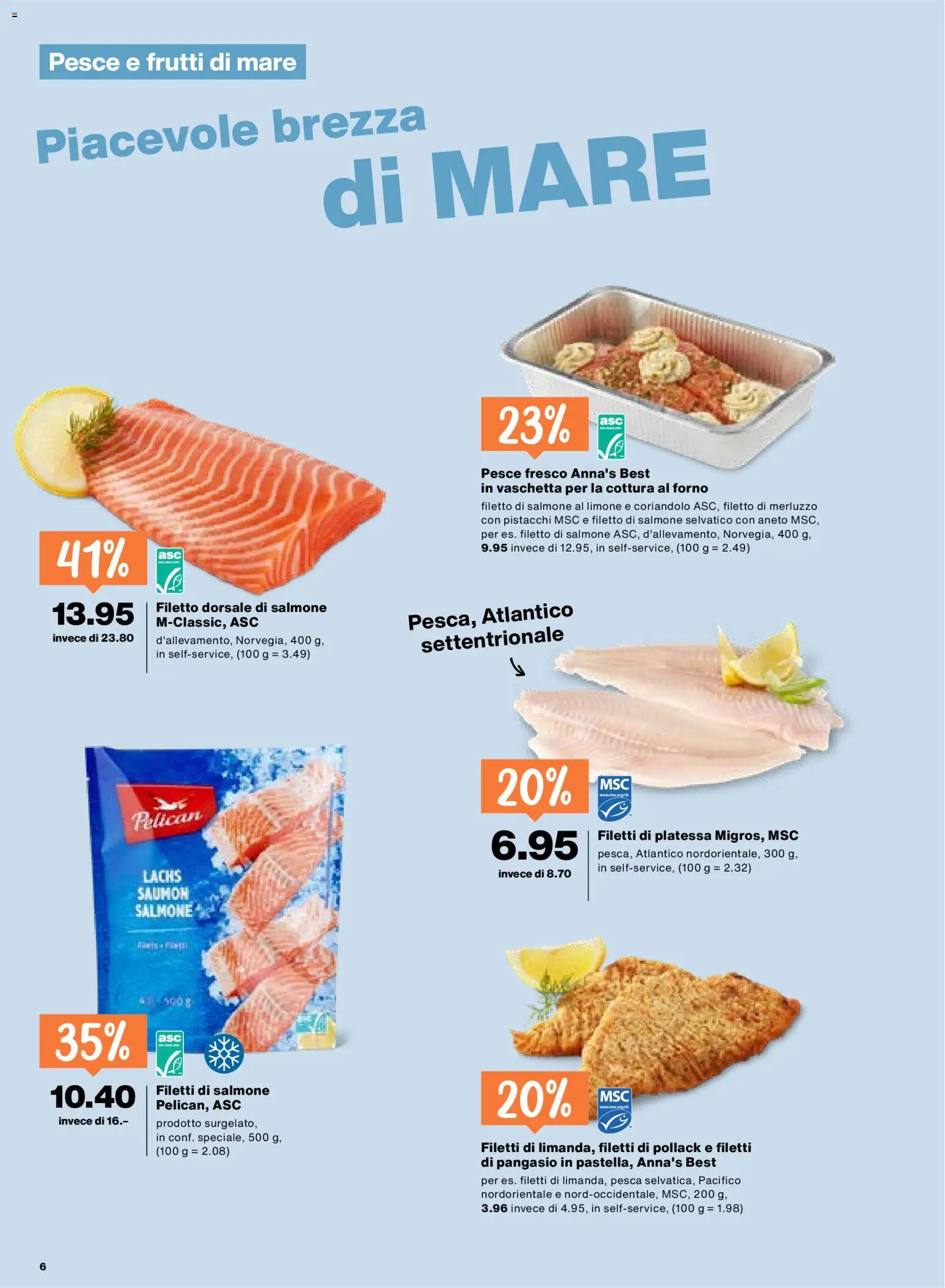 Migros aktionen IT – gültig ab 09.04.2026 | Seite: 6 | Produkte: Lachs