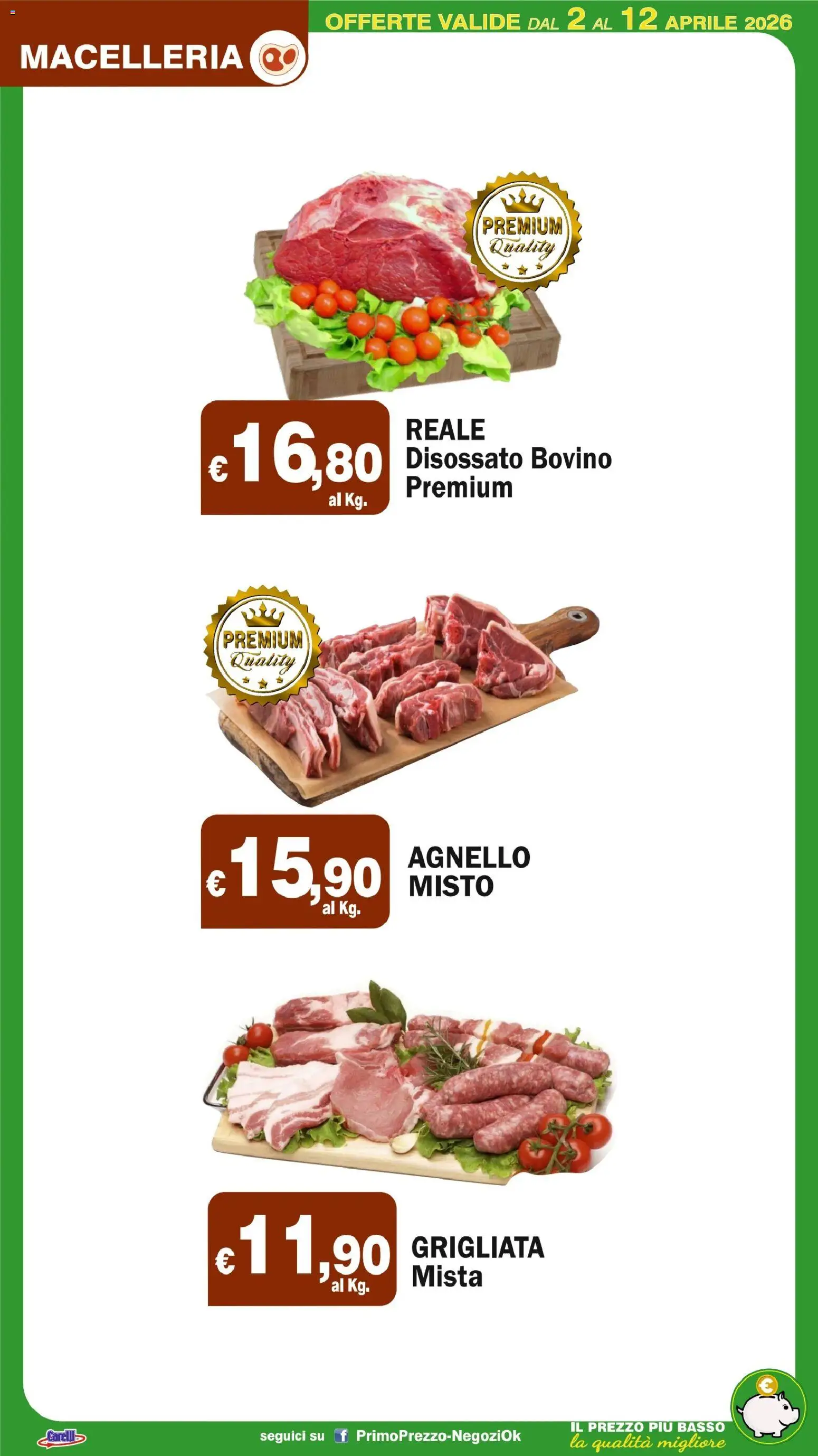 Volantino Primo Prezzo del 02.04.2026 | Pagina: 35 | Prodotti: Bovino, Agnello