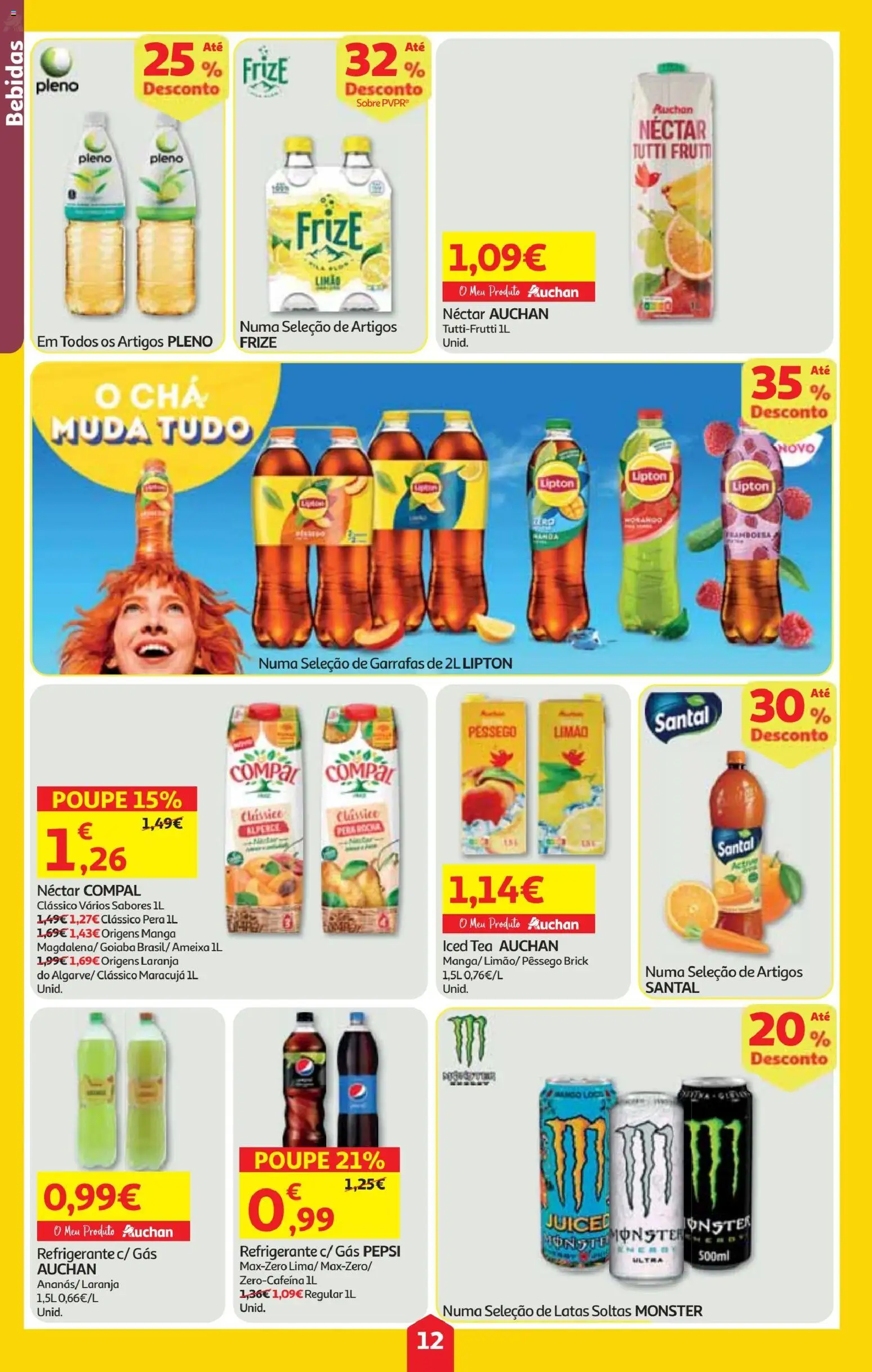 Minipreço folheto │ válido de 11.12.2025 | Página: 12 | Produtos: Refrigerante, Chá