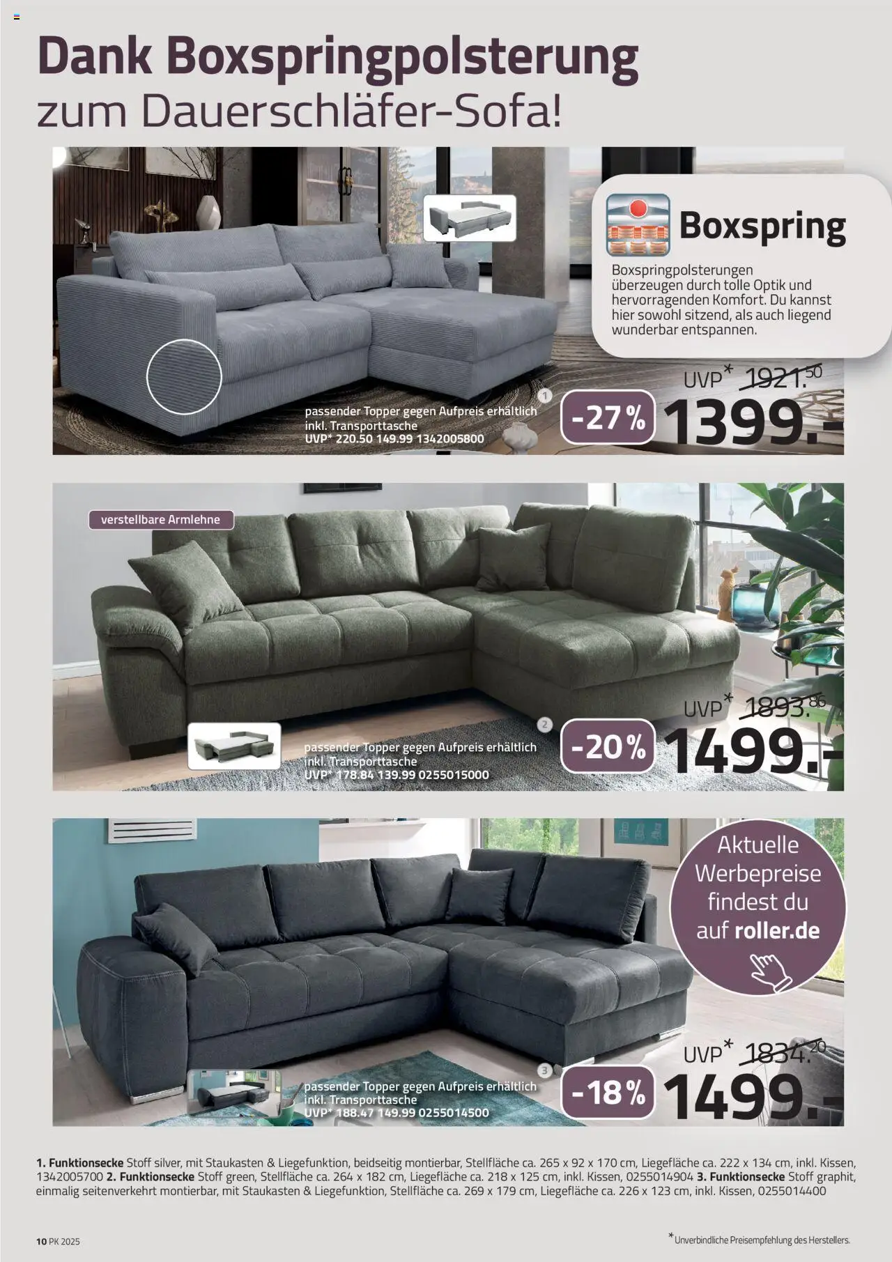 Roller Prospekt 	 – gültig ab 28.09.2025 | Seite: 10 | Produkte: Topper