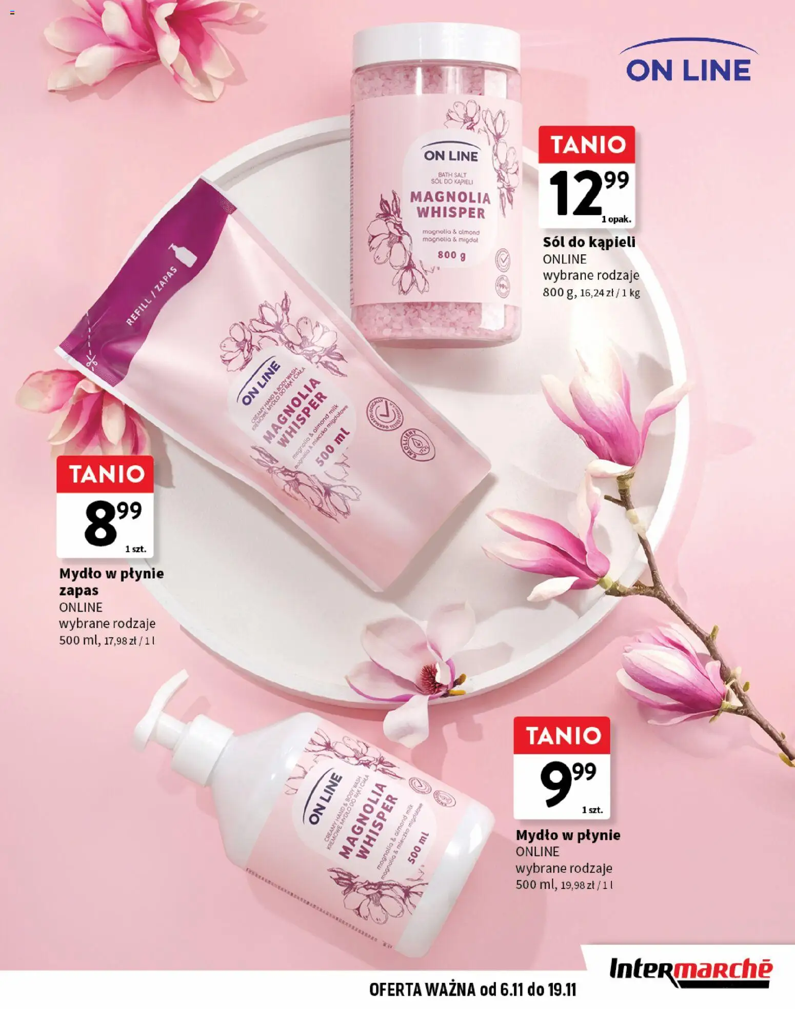 Intermarche Gazetka - Dekoracje i Inspiracje od 06.11.2025 | Strona: 15 | Produkty: Mydło w płynie, Body, Mydło, Sól