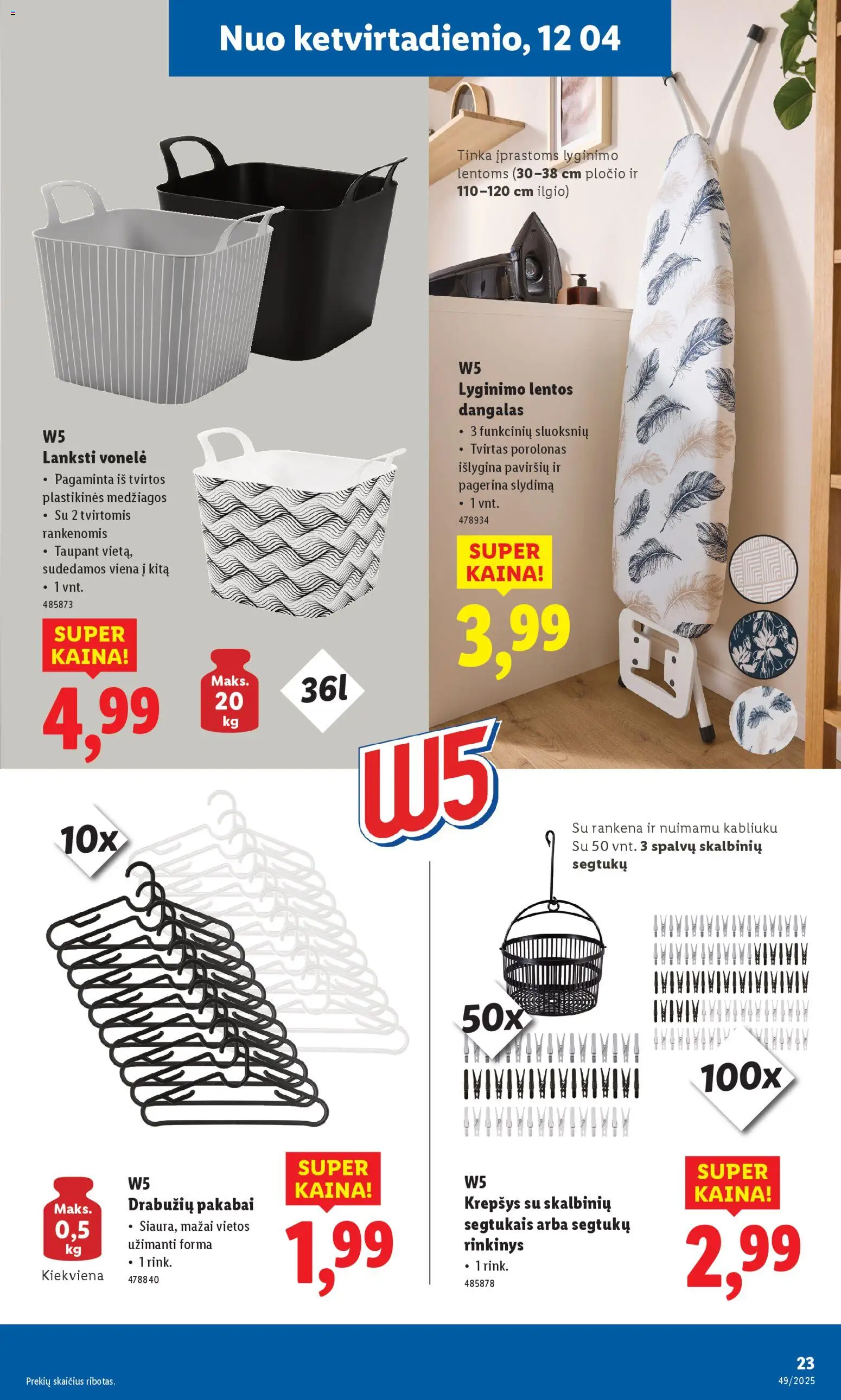 LIDL akcijos nuo 01.12.2025 | Puslapis: 23 | Prekių: Krepšys