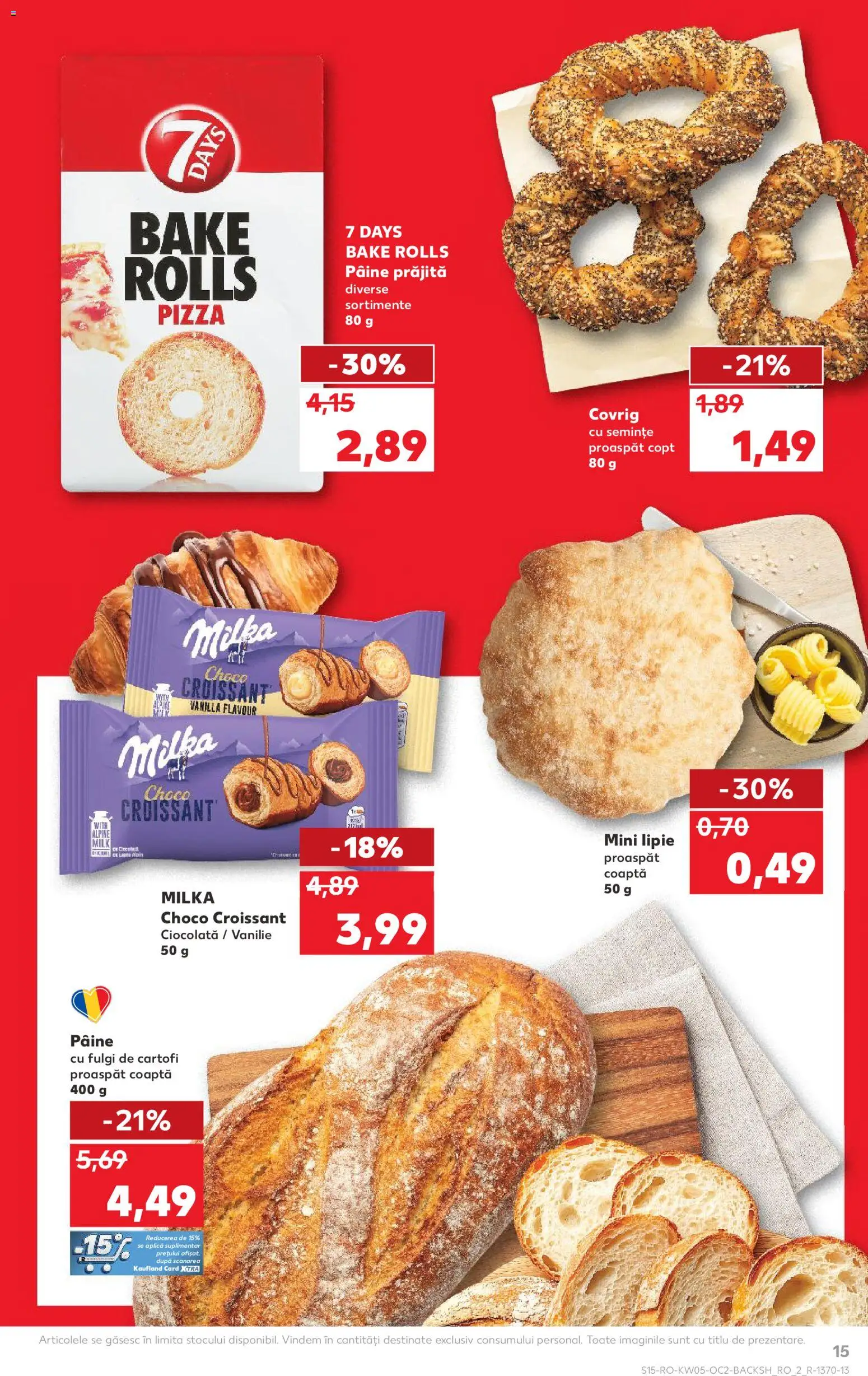 Noul catalog Kaufland – valabil de la 28.01.2026 | Pagină: 15 | Produse: Semințe, Pâine, Fulgi, Cartofi