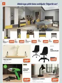 Tekzen Katalog - 01.09.2025 tarihinden itibaren geçerlidir | Sayfa: 2 | Ürünler: Raf, Masa, Masa lambası, Gardırop
