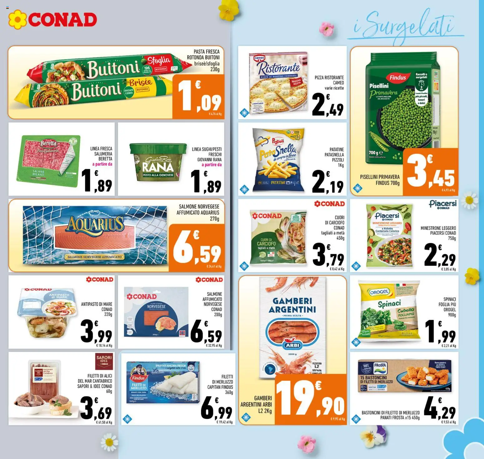 Volantino Conad del 25.03.2026 | Pagina: 15 | Prodotti: Salame, Salmone, Patatine, Alici