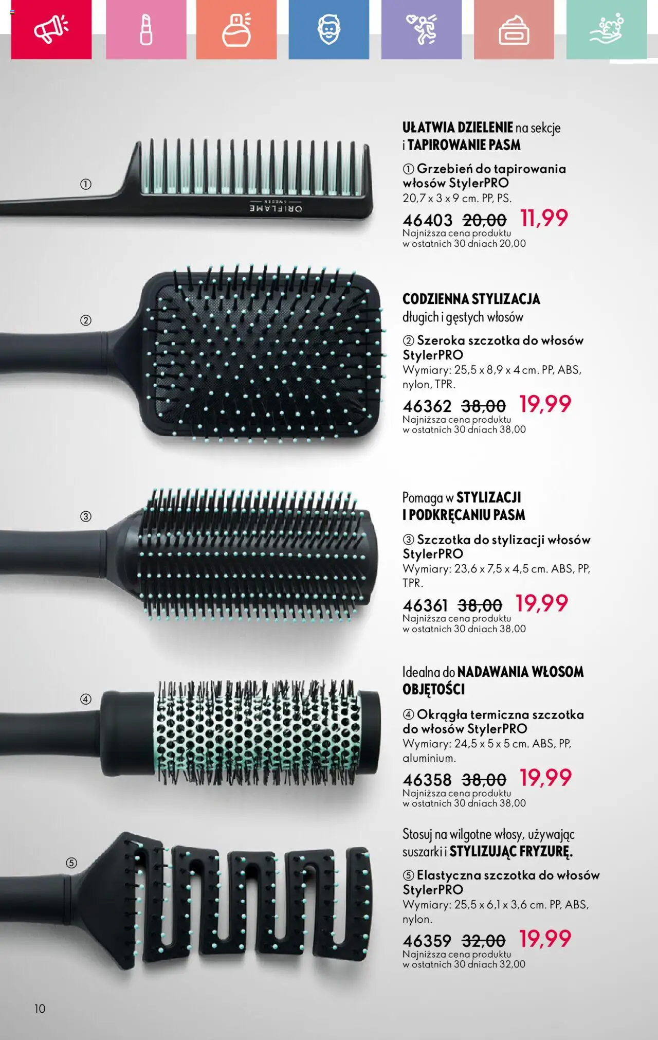 Oriflame Katalog 11 2025 od 27.07.2025 | Strona: 10 | Produkty: Szczotka, Grzebień