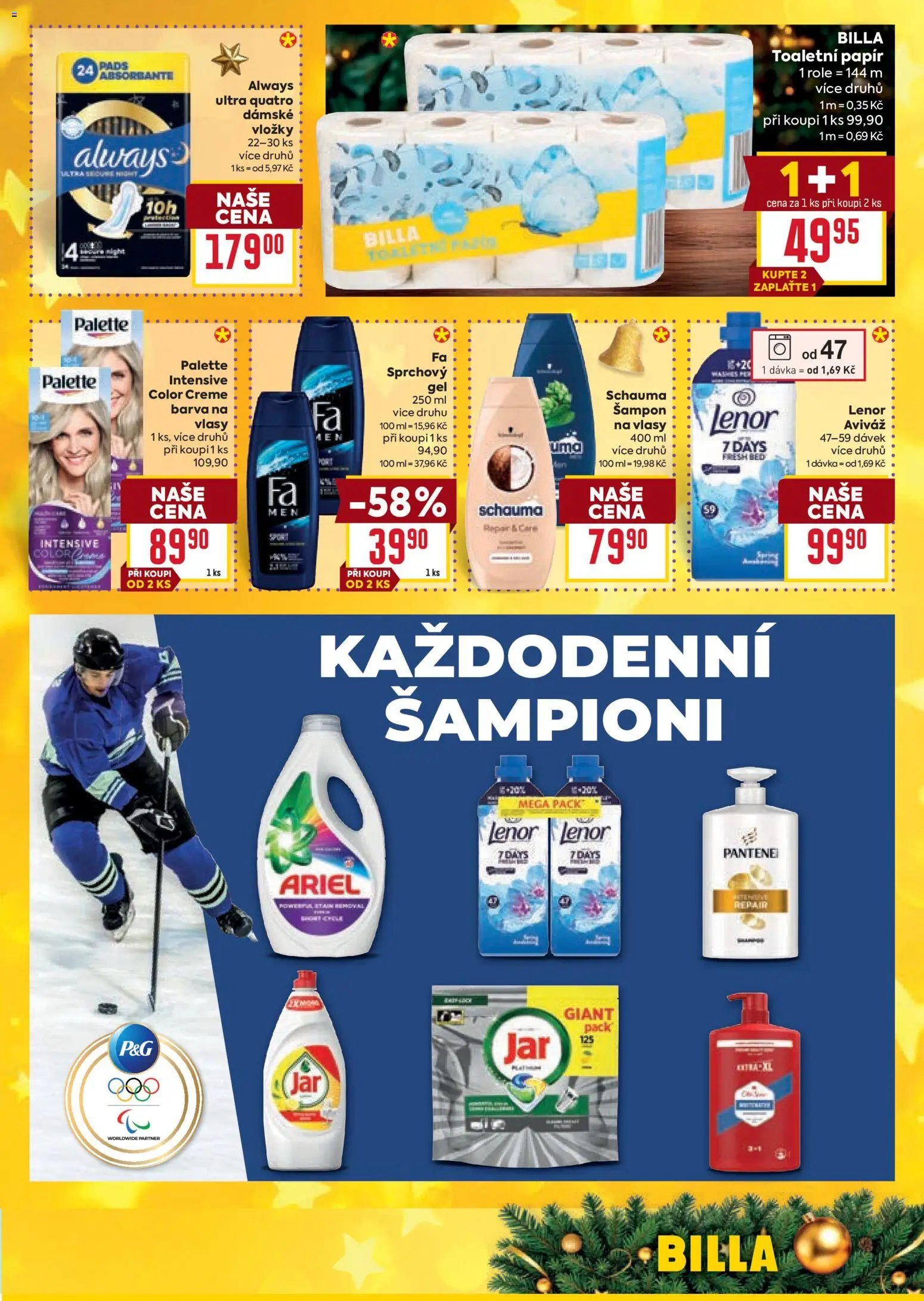 Billa Velký leták od 26.11.2025 | Strana: 31 | Produkty: Aviváž, Lenor, Toaletní papír, Šampon
