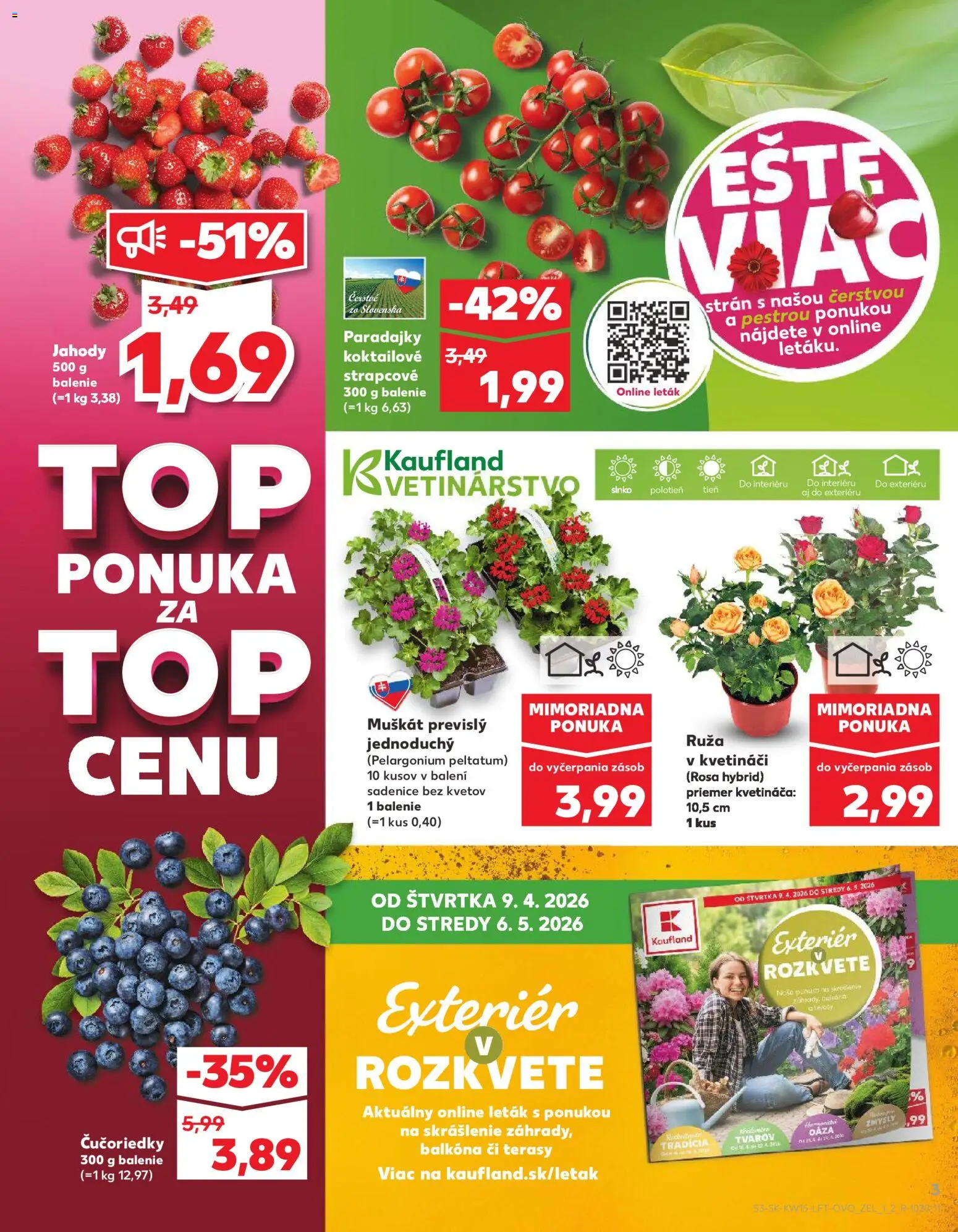 Kaufland SK akciós ujság - amely érvényes a következő dátumtól: 09.04.2026 | Oldal: 3