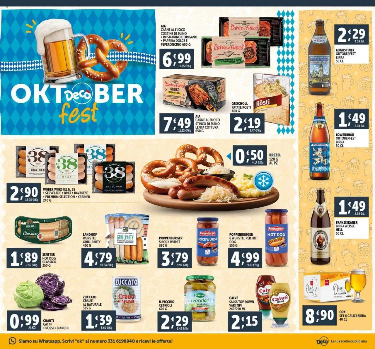 Volantino Decò del 23.09.2025 | Pagina: 15 | Prodotti: Rosmarino, Birra, Wurstel, Senape