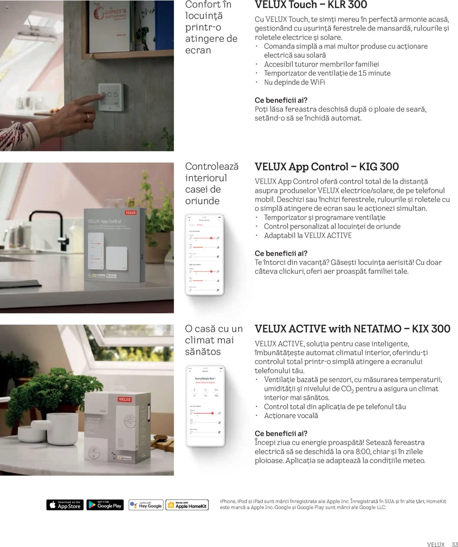 Noul catalog Velux – valabil de la 03.02.2026 | Pagină: 33 | Produse: Fereastră, Apple