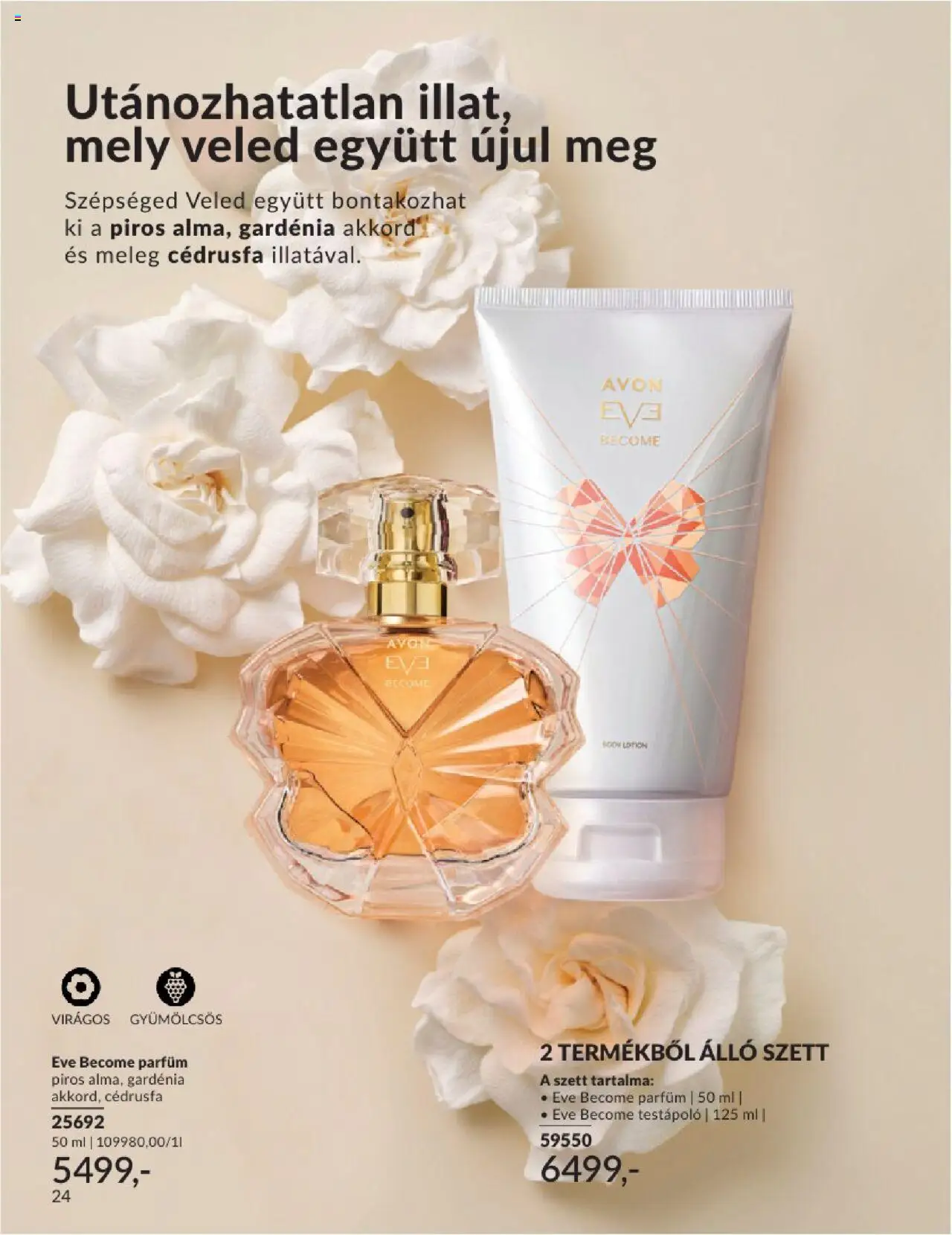 Avon akciós ujság - amely érvényes a következő dátumtól: 01.07.2025 | Oldal: 24 | Termékek: Body, Parfüm, Testápoló