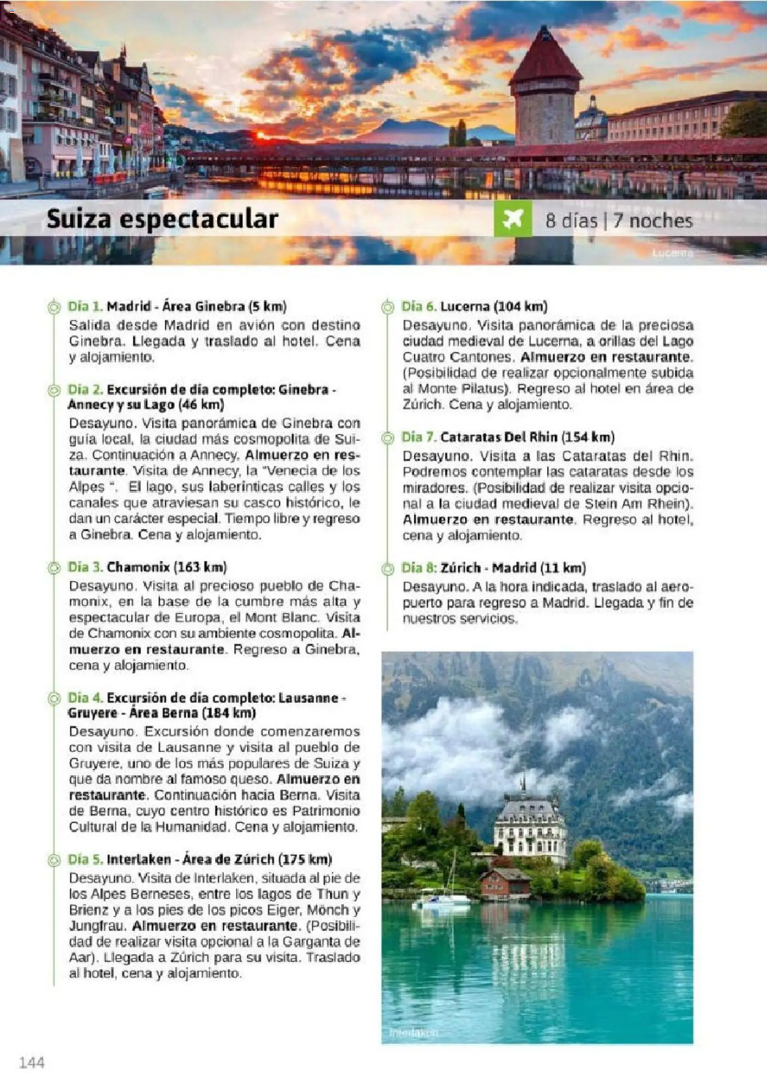 Viajes El Corte Inglés Rutas Culturales de la Comunidad de Madrid │ válido desde el 01.04.2026 | Página: 144 | Productos: Ginebra