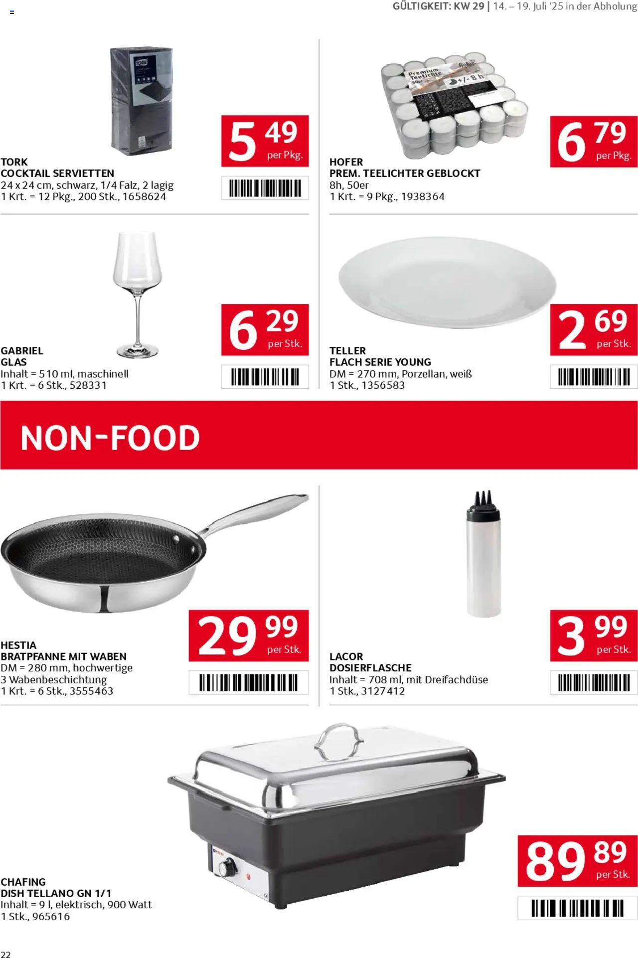 Transgourmet Flugblatt gültig ab 13.07.2025 | Seite: 22