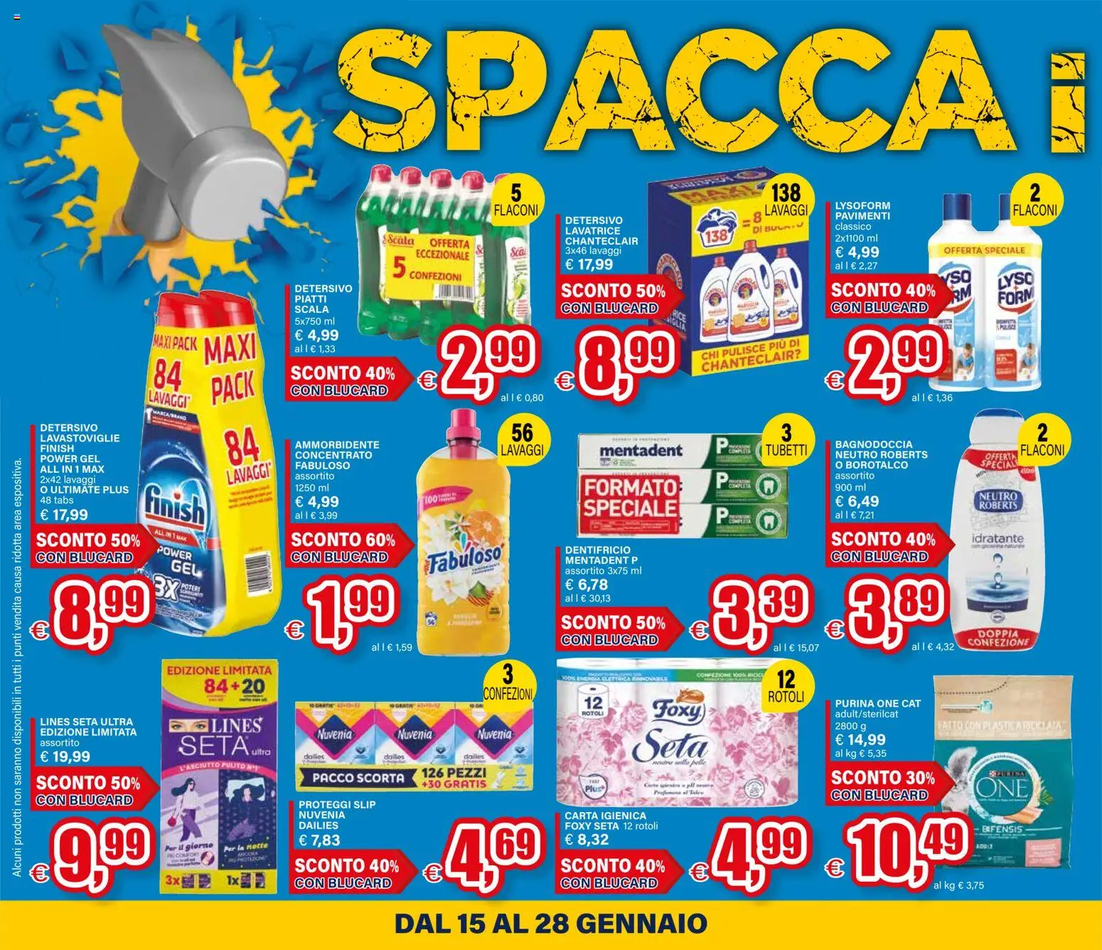 Volantino Il Gigante del 15.01.2026 | Pagina: 6 | Prodotti: Carta igienica, Slip, Lavatrice, Lavastoviglie