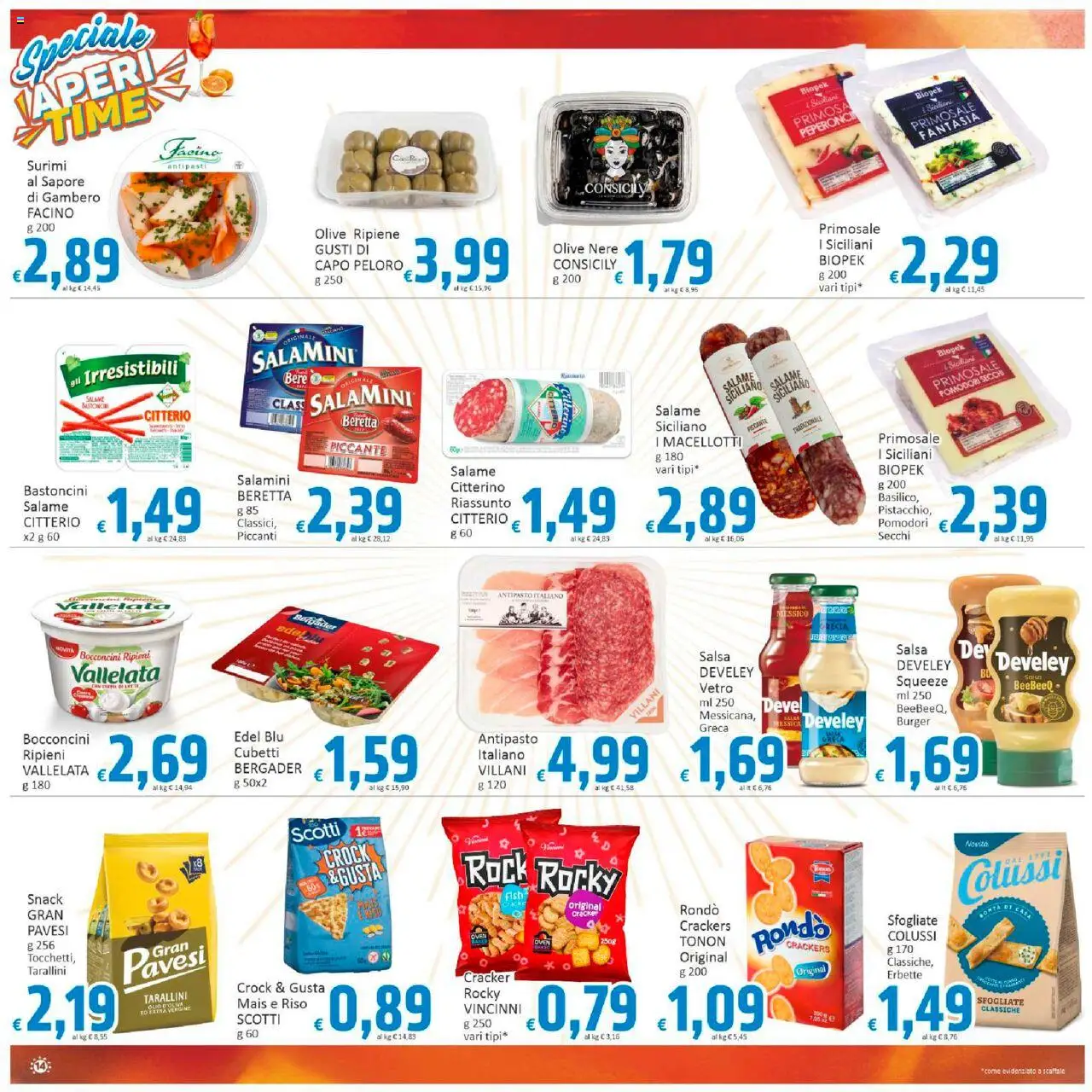 Volantino Paghi Poco del 19.08.2025 | Pagina: 14 | Prodotti: Riso, Olio, Pomodori, Mais