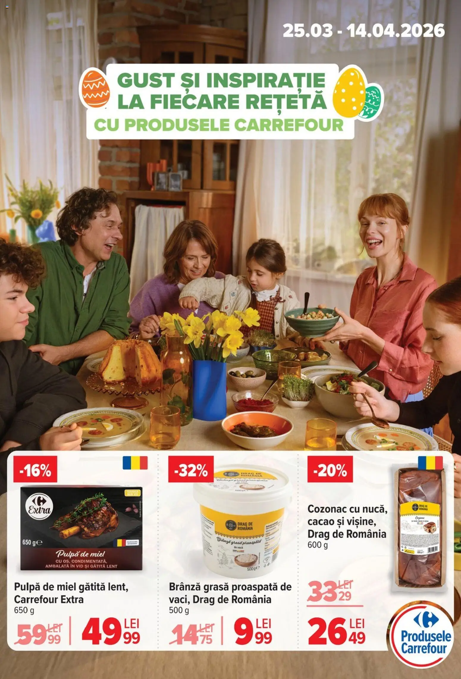 Noul catalog Carrefour – valabil de la 06.04.2026 | Pagină: 23 | Produse: Brânză, Cacao