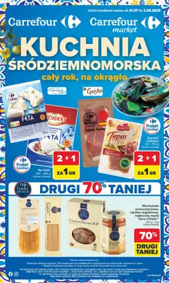 Pogląd oferty "Carrefour Gazetka - Kuchnia śródziemnomorska" - ważna od 21.07.2025