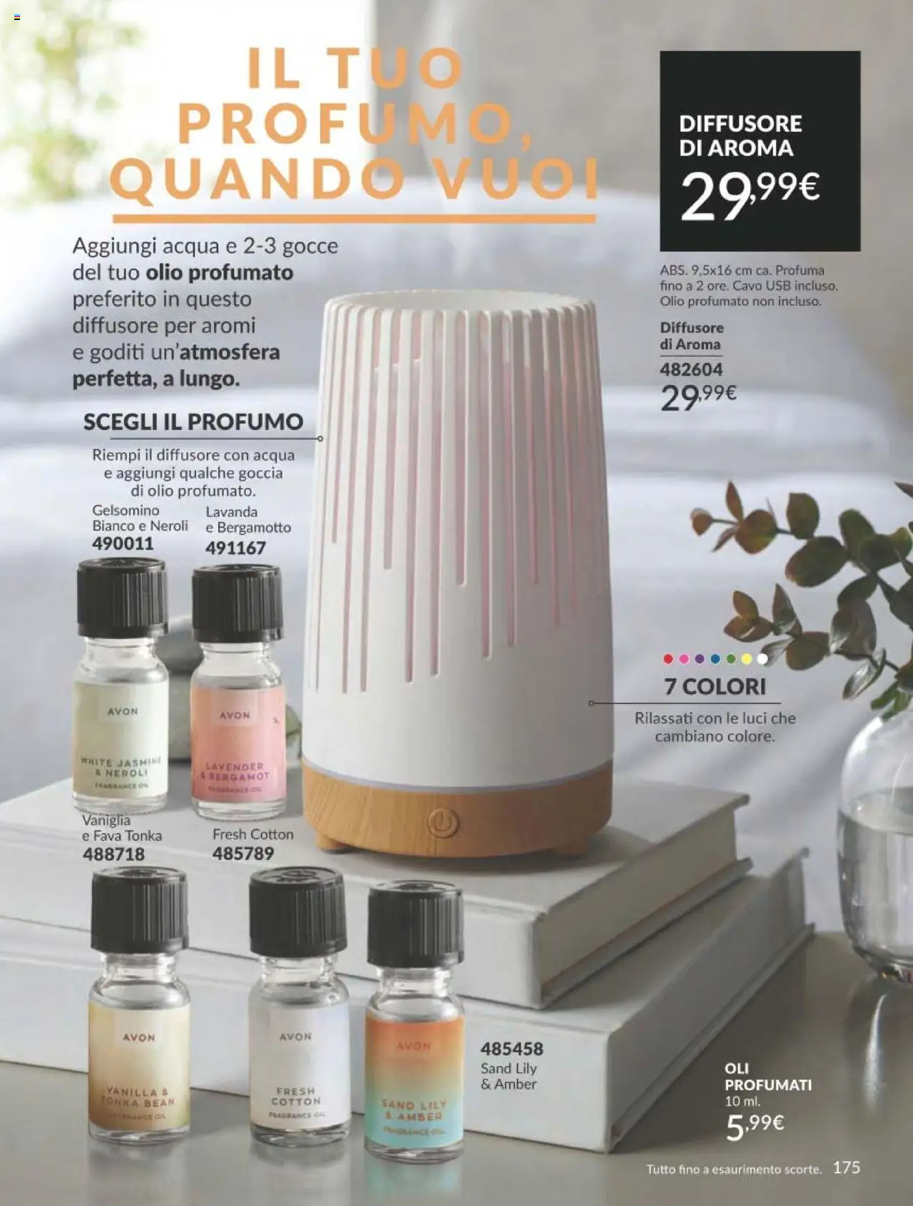 Volantino Avon del 01.10.2025 | Pagina: 175 | Prodotti: Acqua, Olio, Lavanda, Profumo