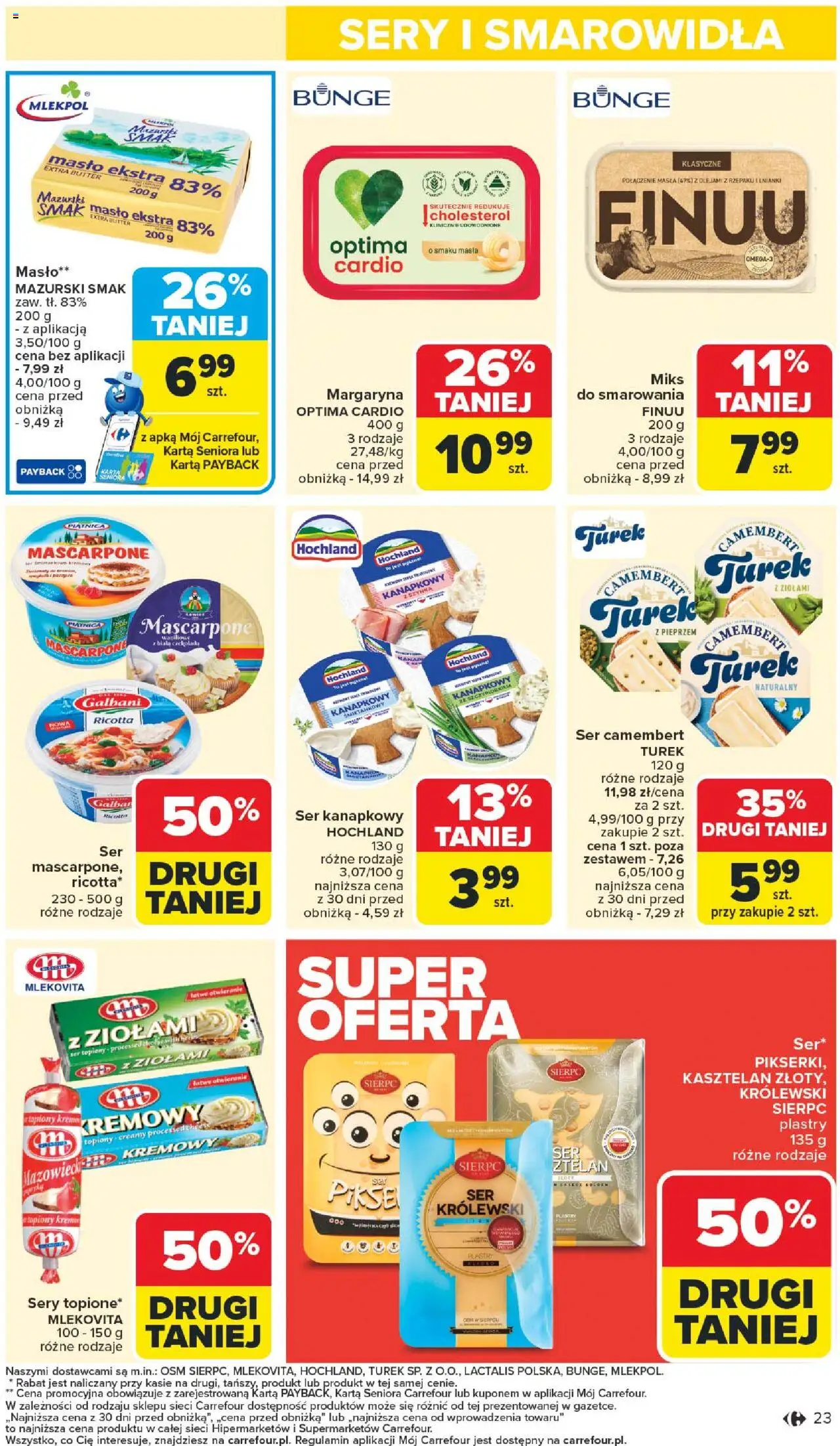 Carrefour Gazetka od 18.08.2025 | Strona: 25 | Produkty: Karta, Camembert, Mascarpone, Margaryna