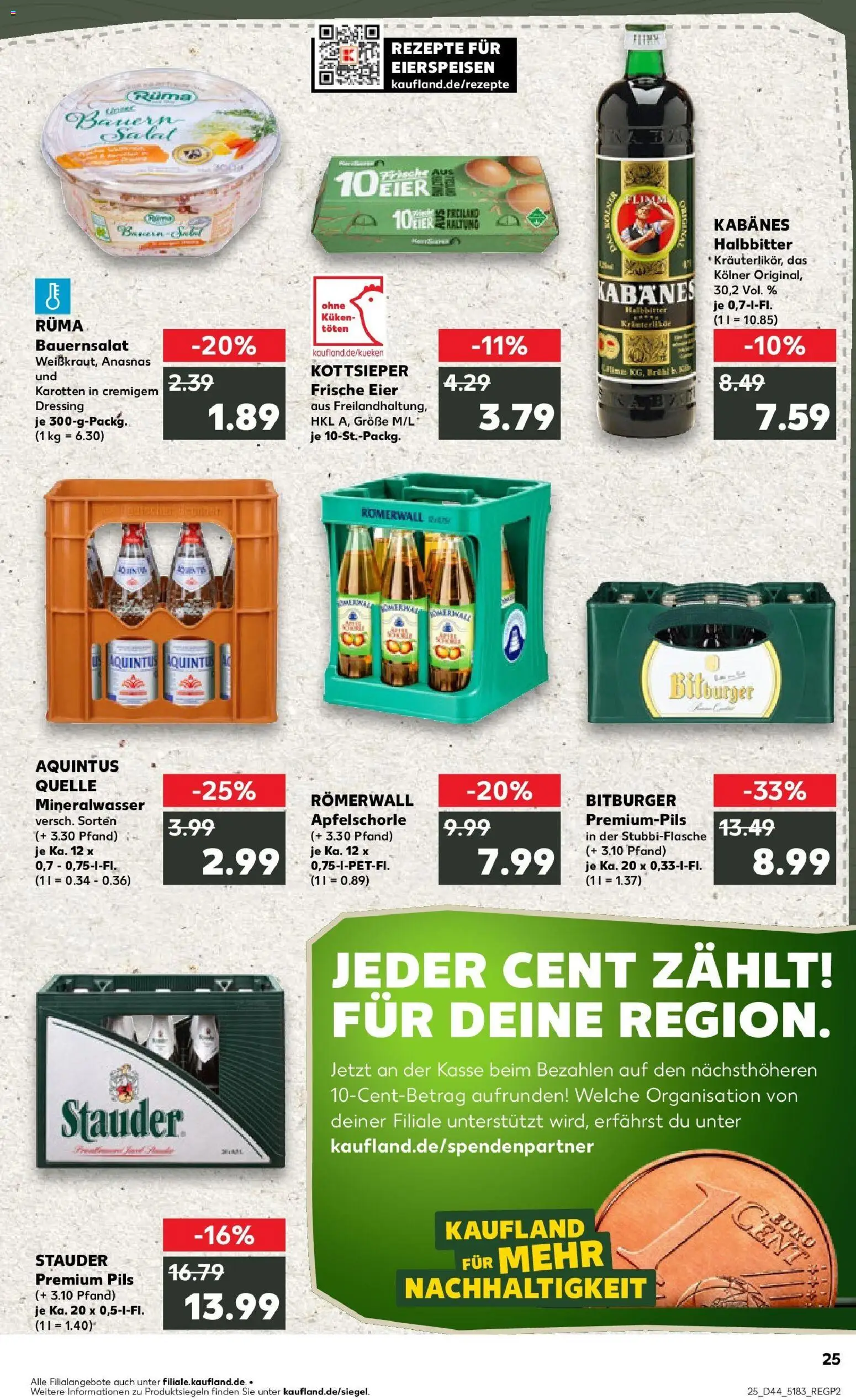 Kaufland prospekt Ratingen	 – gültig ab 30.10.2025 | Seite: 25 | Produkte: Bitburger, Eier, Dressing, Apple