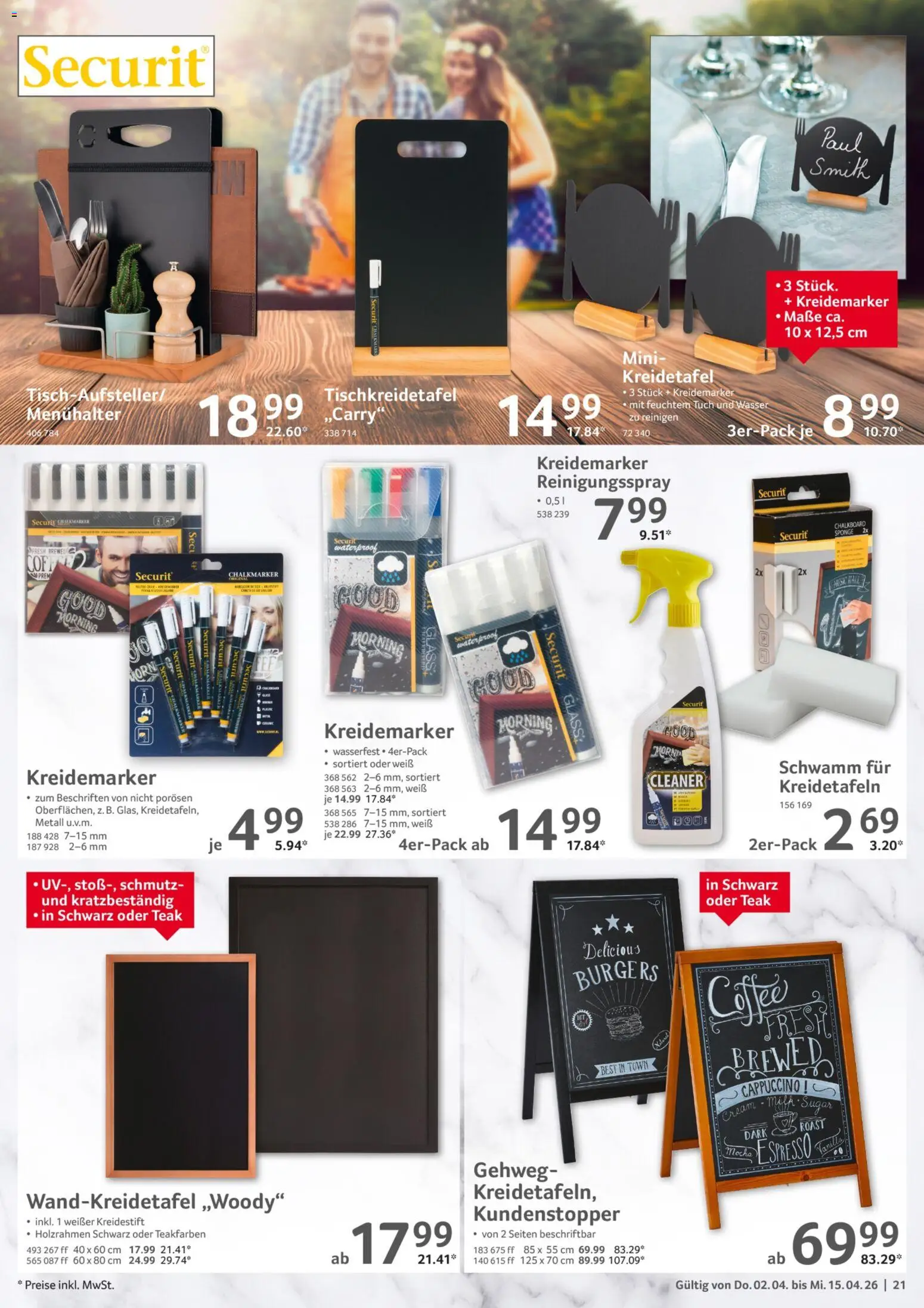 Selgros Gastronomie – gültig ab 02.04.2026 | Seite: 21 | Produkte: Tisch, Wasser