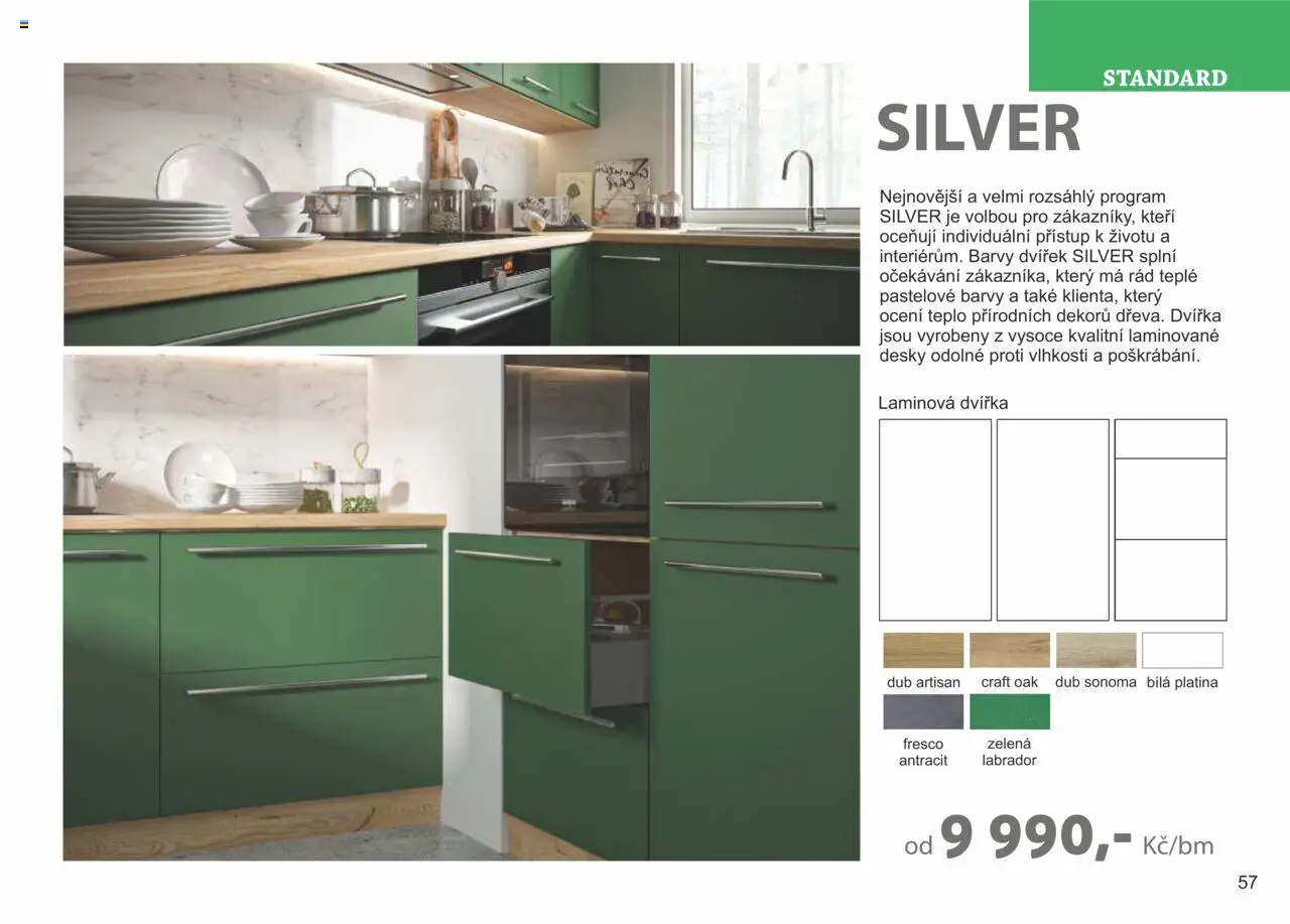 Jamall nábytek katalog - Kuchyně od 17.04.2025 | Strana: 57 | Produkty: Desky, Barvy