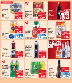 PEPSI, 7 UP ILI MIRINDA, Bezalkoholni gazirani napitak razne vrste 1,5 L - Pregled kataloga iz trgovine Kaufland, vrijedi od 07.01.2026 | Stranica: 16