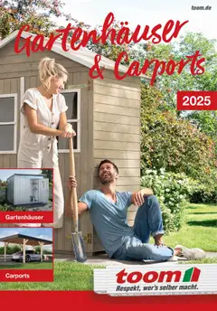 Toom Baumarkt Gartenhäuser & Carports  ab 01.01.2025 gültig