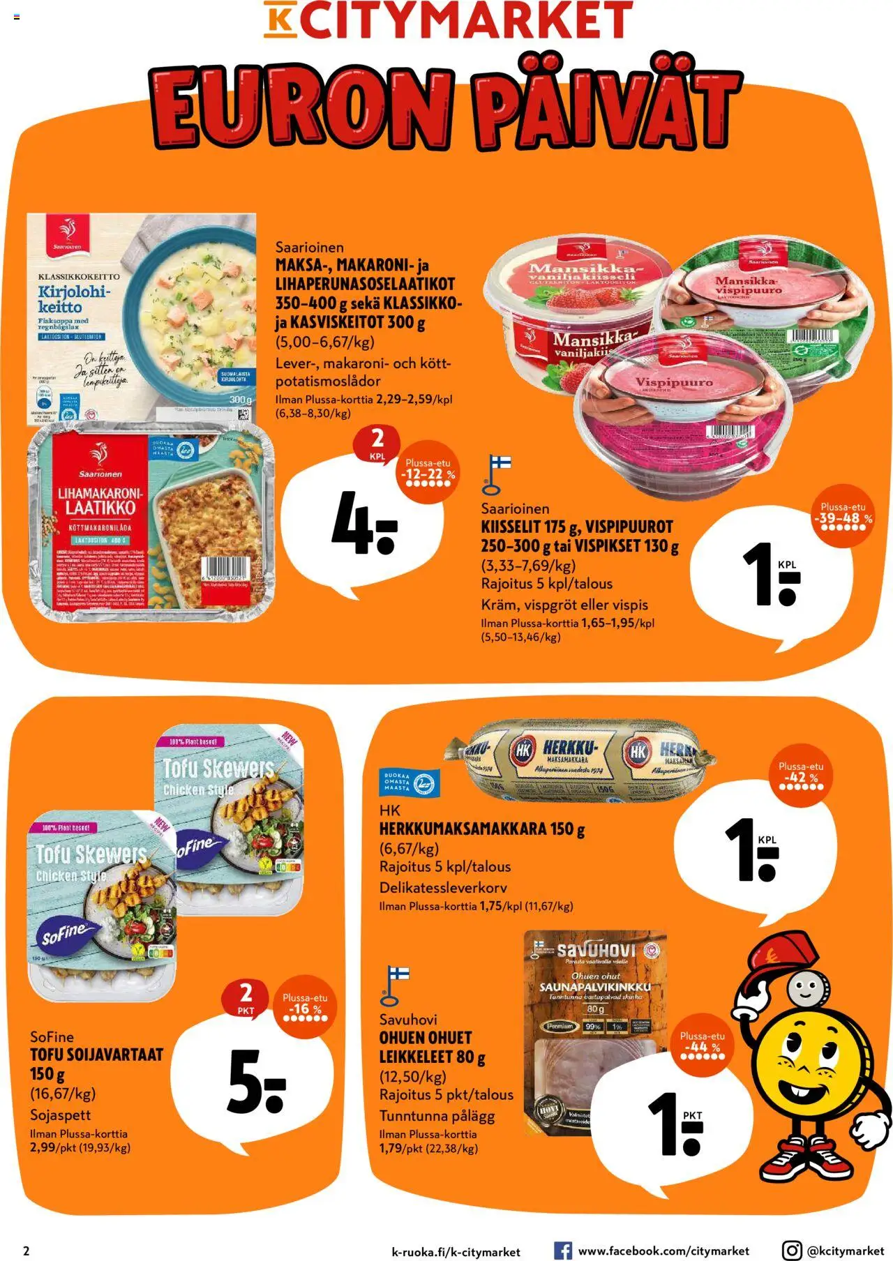  | Sivu: 2 | Tuotteet: Kirjolohi, Keitto, Laatikko