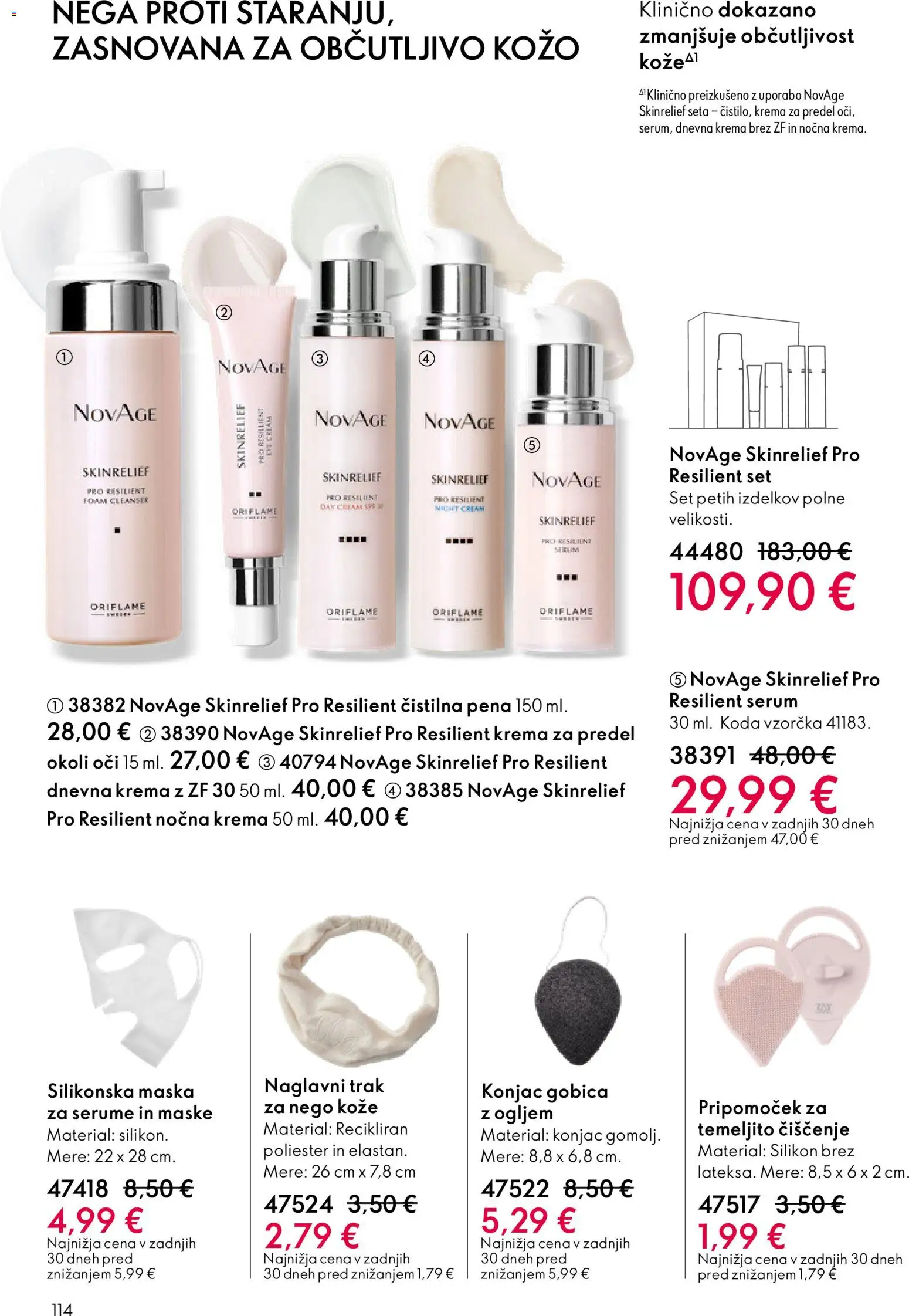 Novi Oriflame katalog ponudbe – veljaven od 11.03.2026 | Stran: 114 | Izdelki: Gobica, Krema, Maska, Silikon