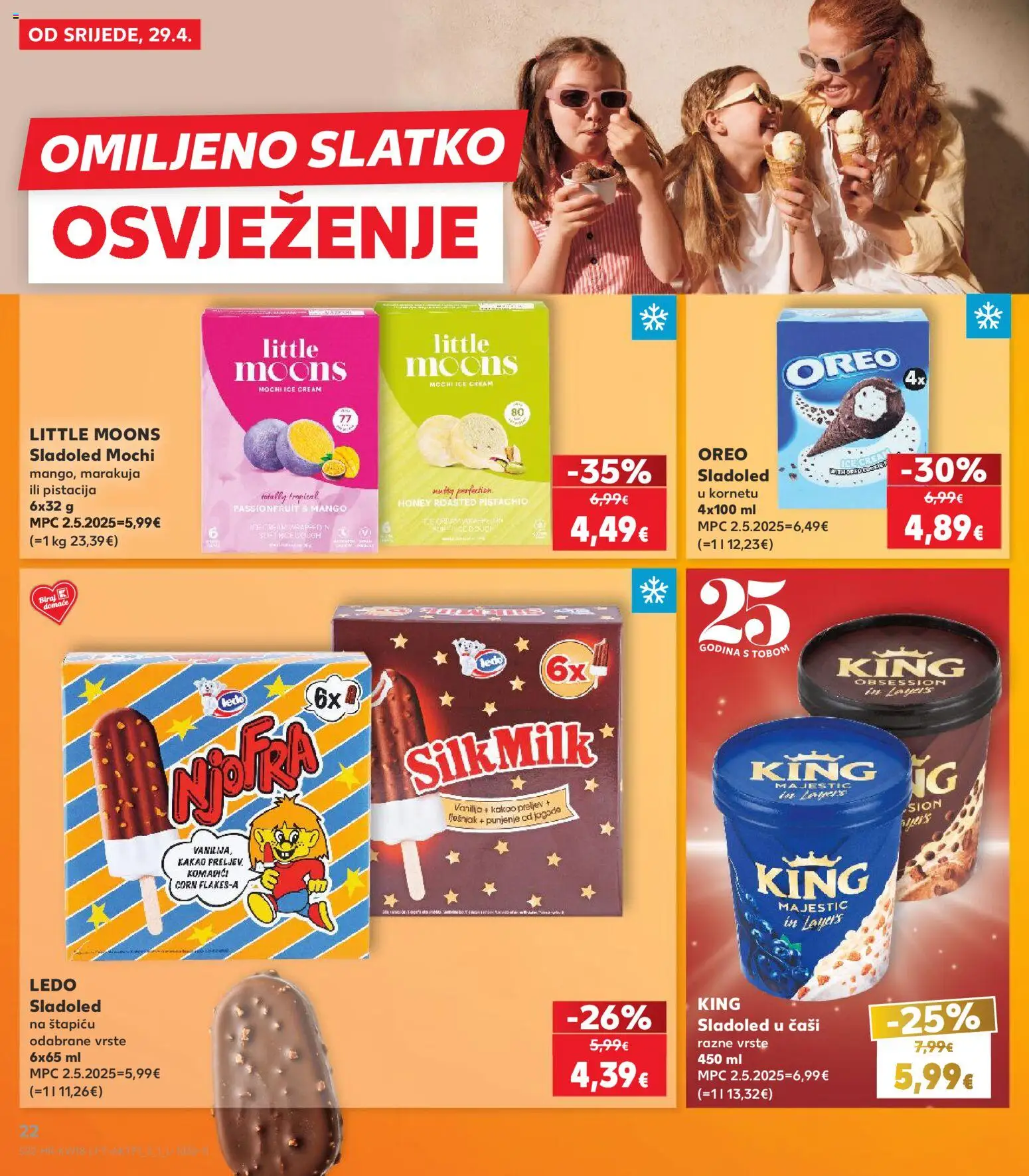 Kaufland HR akciós ujság - amely érvényes a következő dátumtól: 29.04.2026 | Oldal: 22 | Termékek: Mangó