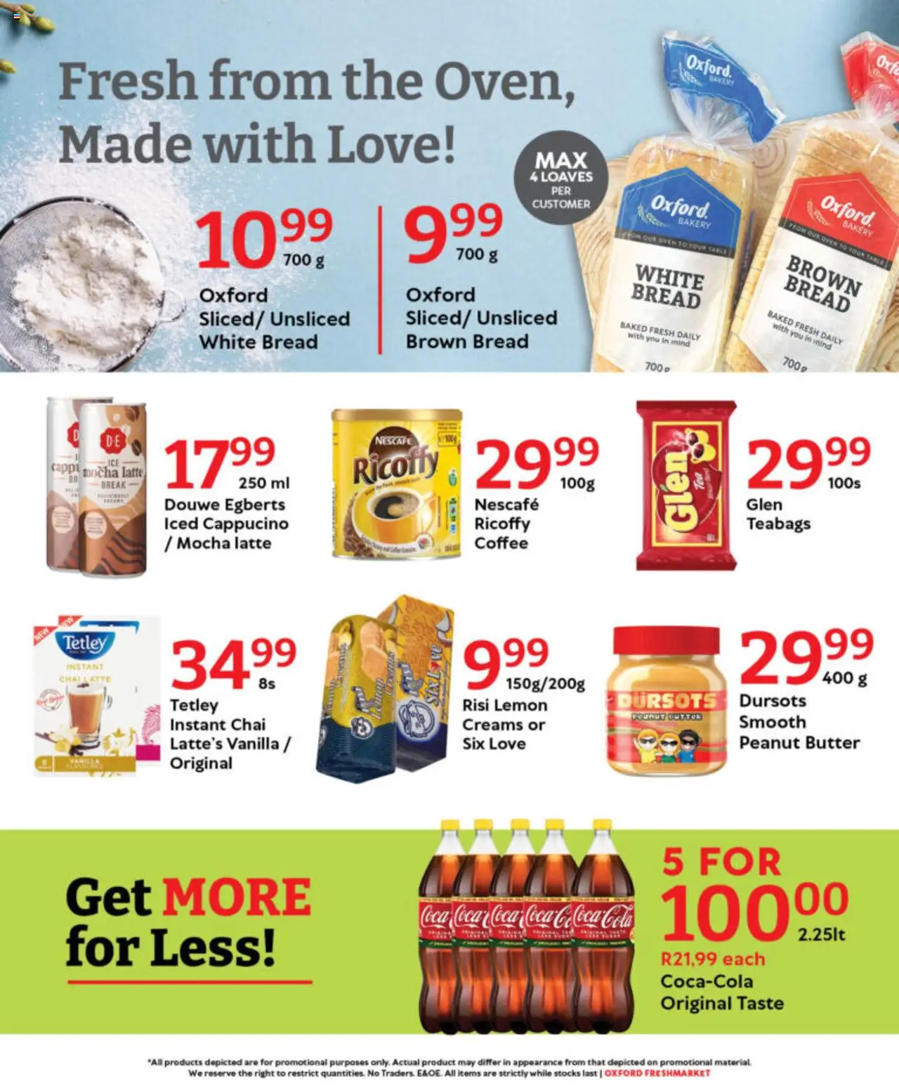 New Oxford Freshmarket catalogue – valid from 14.10.2025 | Page: 7 | Products: Oven, Butter, Bread, Coffee