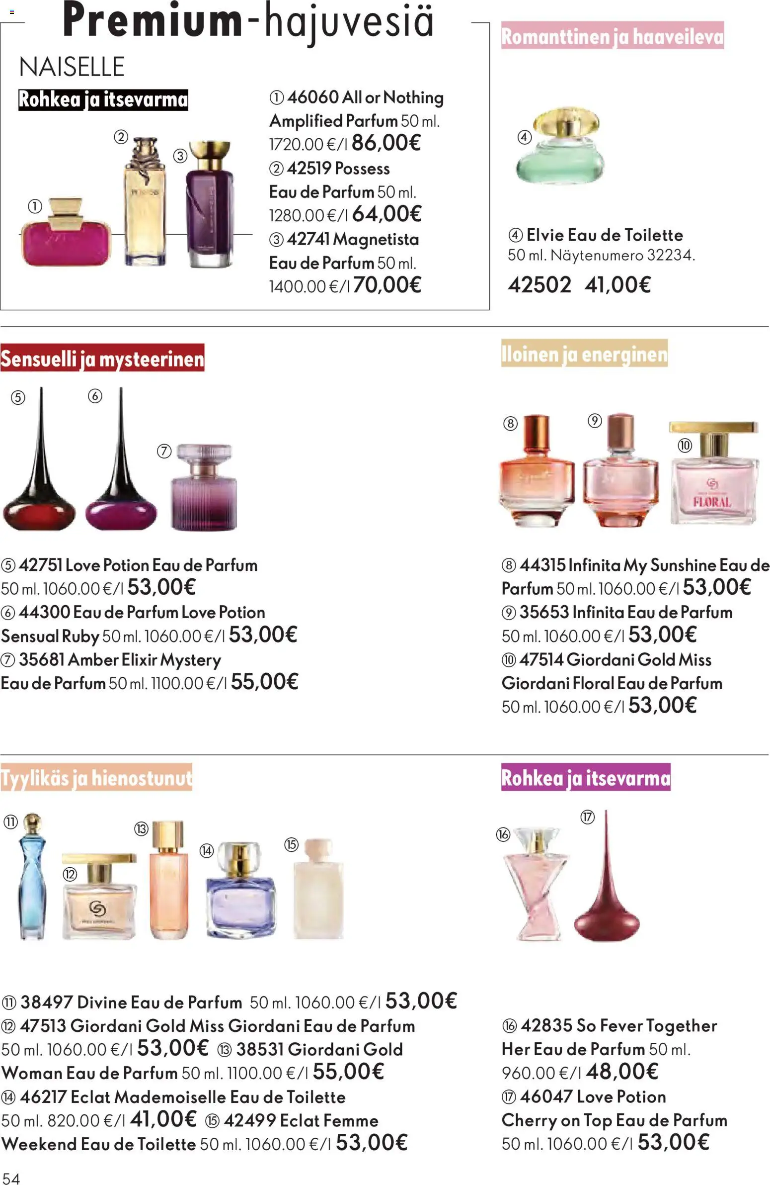 Oriflame - Black Friday – voimassa 19.11.2025 alkaen | Sivu: 54 | Tuotteet: Eau de toilette