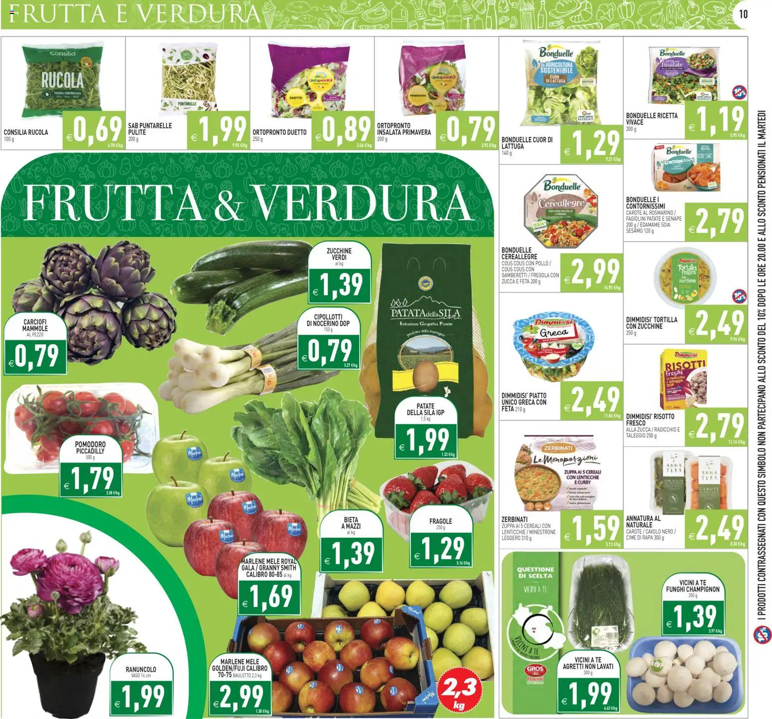 Volantino PIM Supermercati del 06.03.2026 | Pagina: 10 | Prodotti: Tè, Frutta, Carote, Zucca