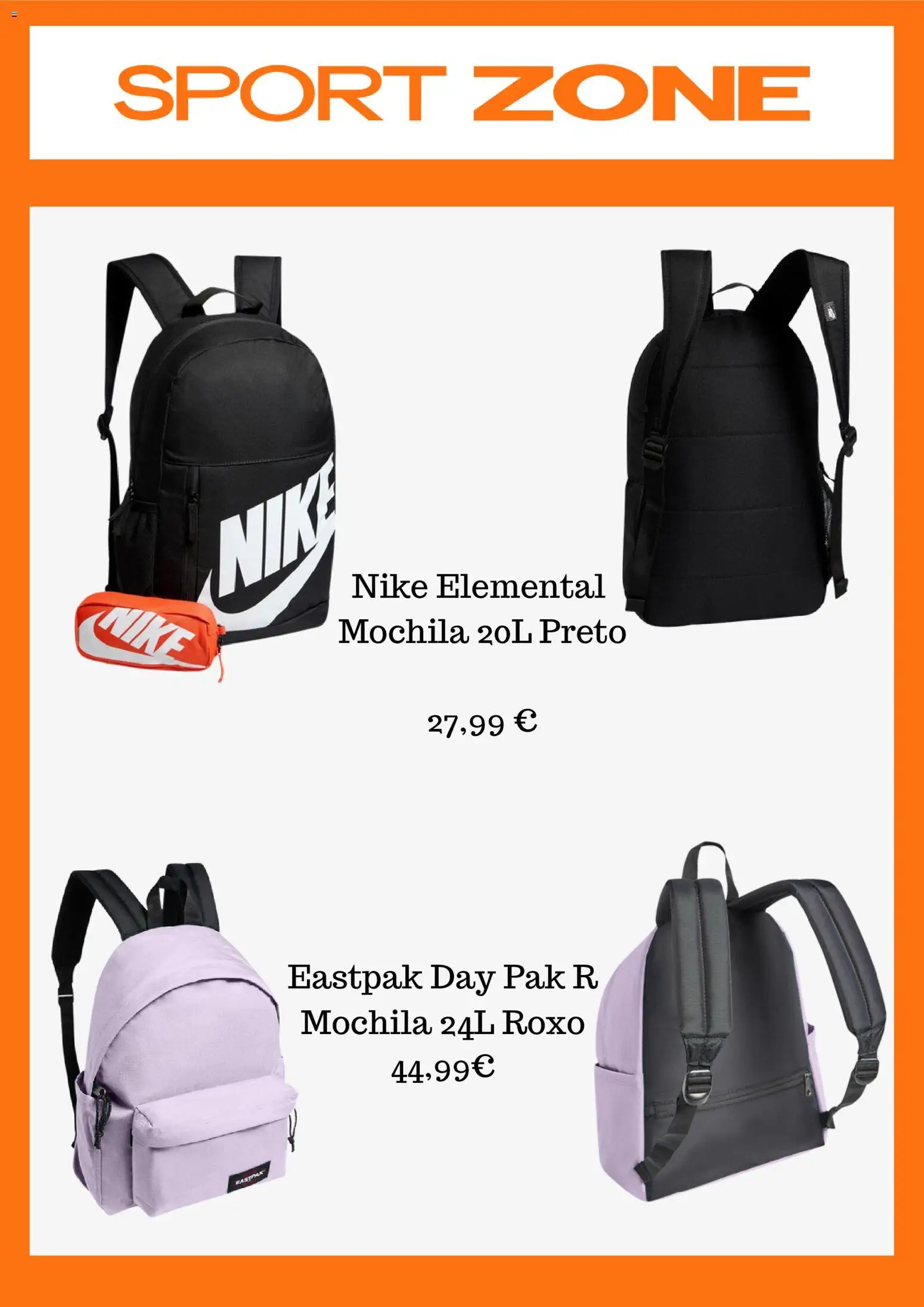 Sport Zone folheto │ válido de 24.10.2025 | Página: 8 | Produtos: Mochila