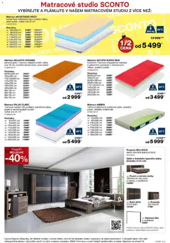 Náhled letáku Sconto nábytek leták od 05.11.2025 | Strana: 12 | Produkty: Matrace, Šatní skříň, Komoda, Skříň